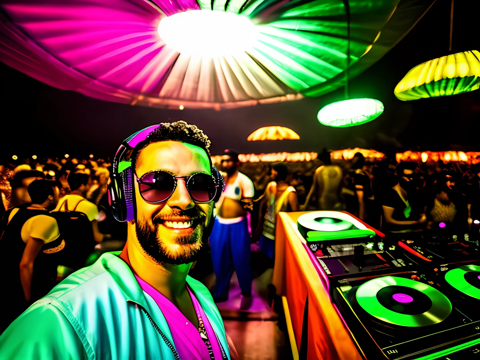 desejo que o dj mantenha a originalidade, But let the setting be turned into a magical '80s rave