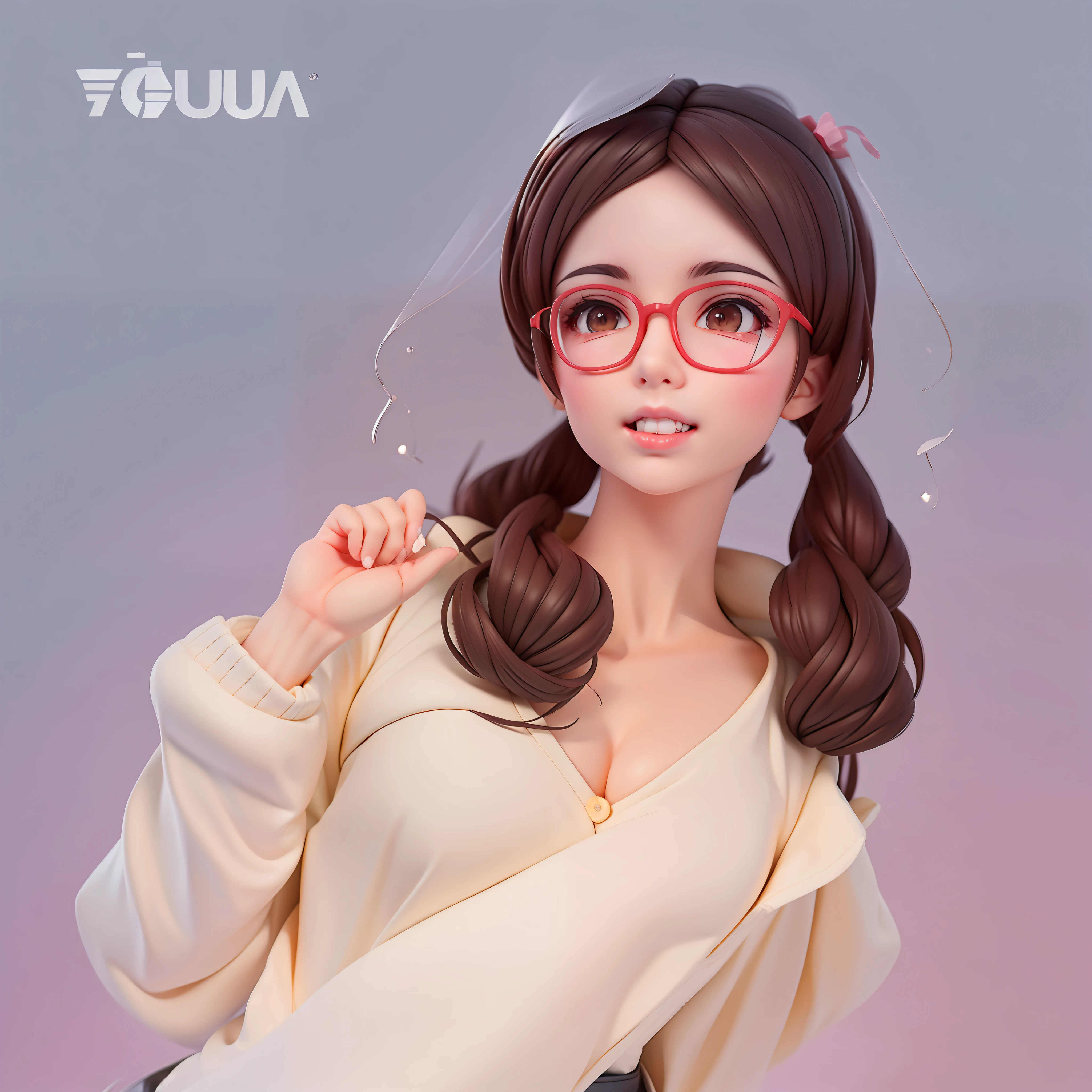Cartoony，Add lipstick，Keep your eyes on the front，Shorter stature，ultra cute