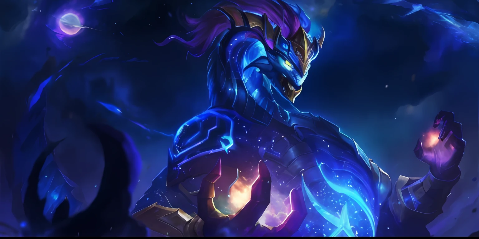 Aurelion Sol（League of Legends Arcane Heroes）It looks more harmless，adolable，The status is relatively humble，Tie the tether to the crown。