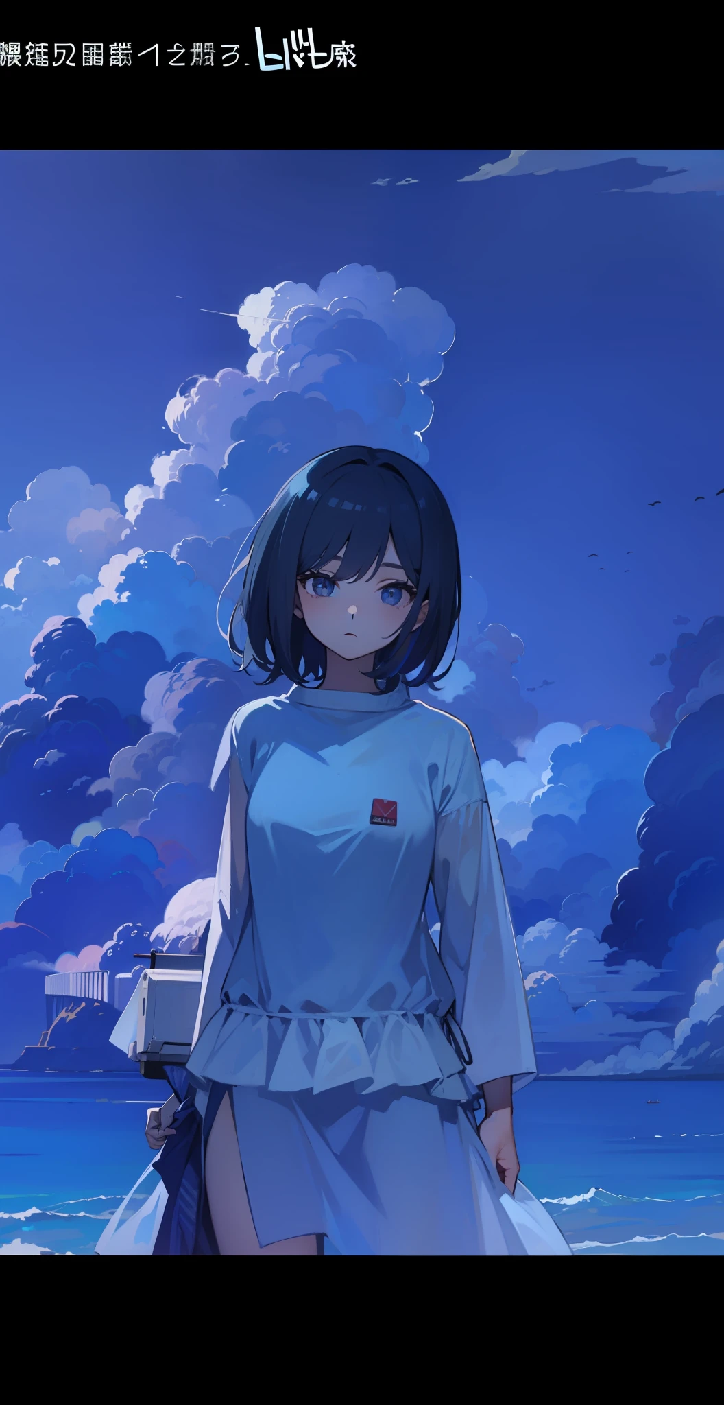 The arms are covered by sleeves