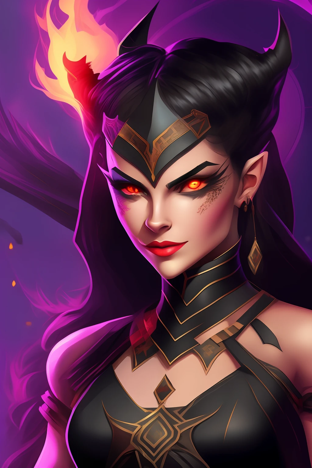ember, Looks 40 years old, The Lord of the Dark Forces, Polite, Raised, Intelligent, Oboaz, ah high, brunet, colorful eyes, Wise, Fair, Beautifully dressed, Ruthless, Smart