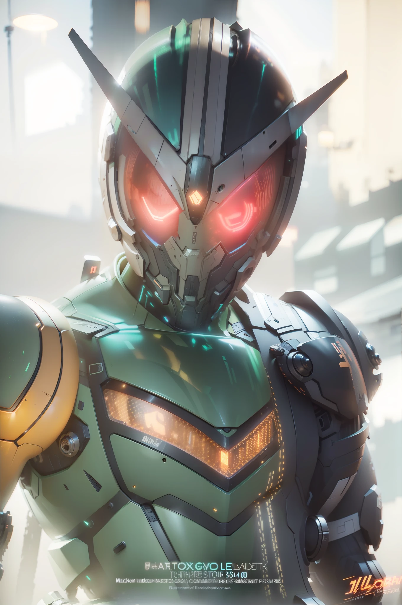 Realiy，photorealestic，Machinary，mechs，Technologie，musculous，glowing light eyes，Burly body，style of photography，Real scenery（Metallic texture 1.8）（Excess detail 2）（High resolution1.6）（4K clarity1.9)（Carbon fiber 1.5）（Metal reflection 1.5），Neon lights