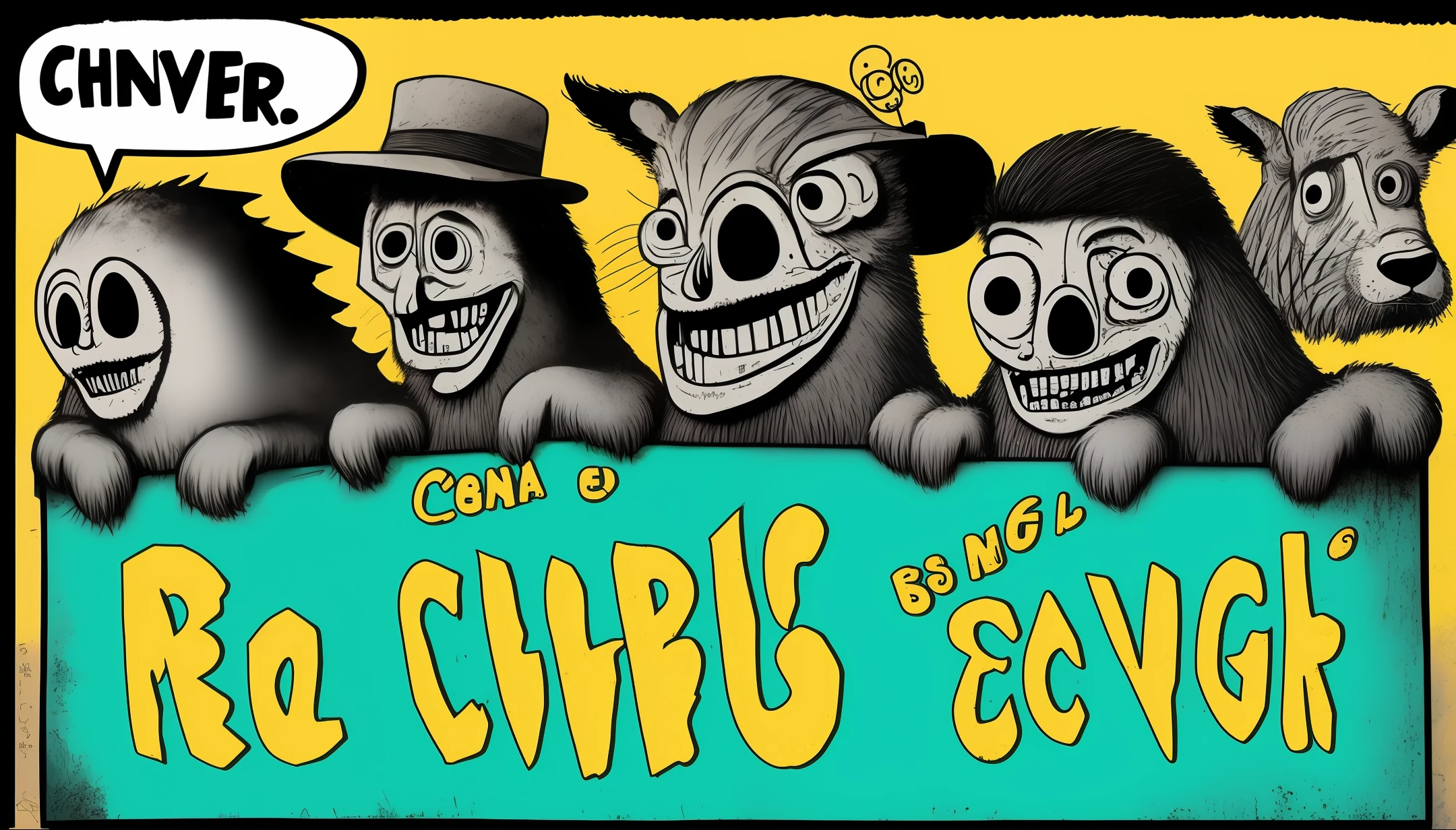 Revolta, confuso, sociedade, animal, change