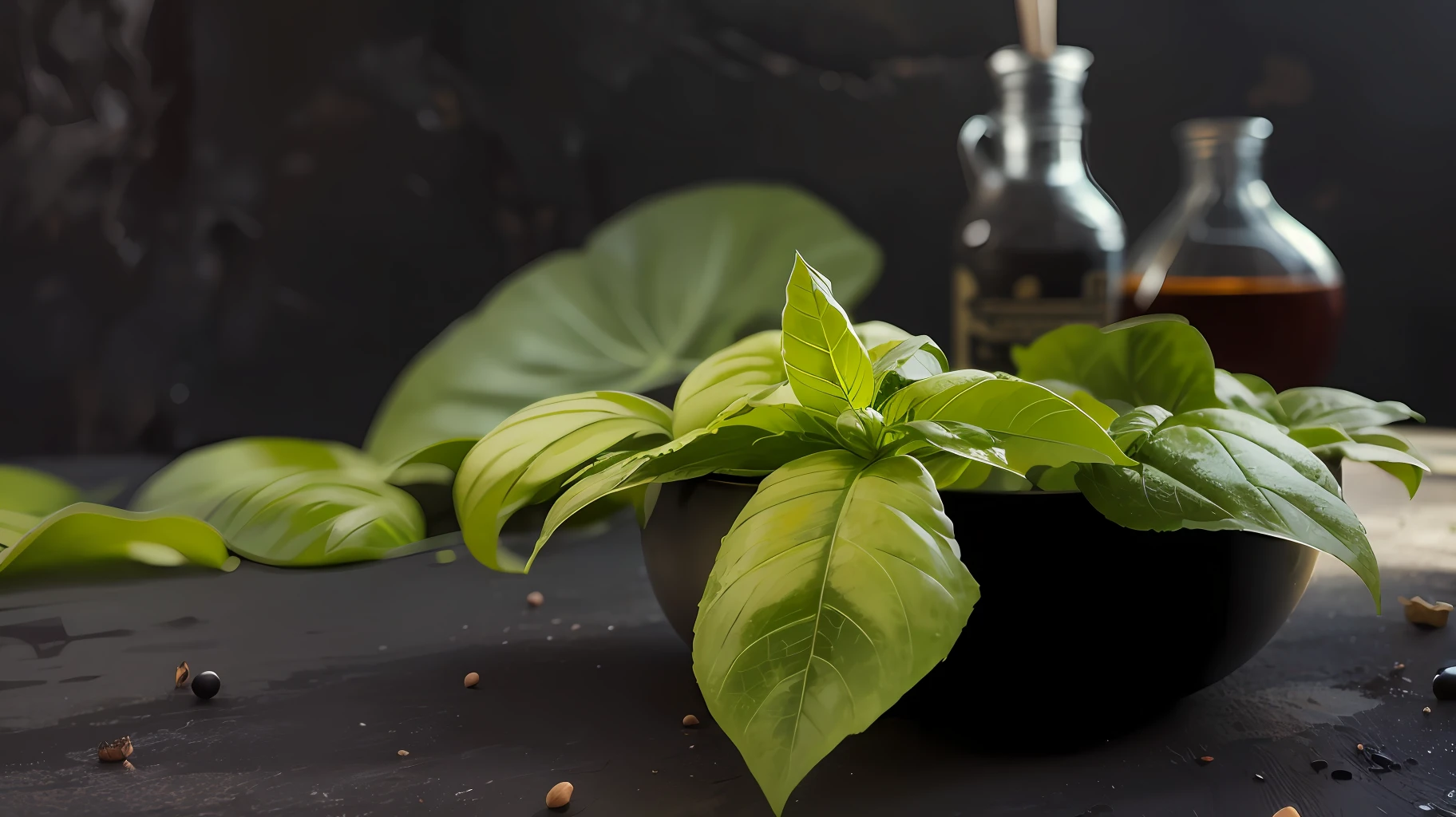 basil, erva medicinal, basil leaves, basil plant, basil herb, linda planta, spades, naturais, natureza, nature, linda, fotorrealismo, fotorrealista, ultrahd, 4k, texturasdetalhadas, sombras detalhadas, cores detalhadas, por do sol, sol se pondo, sunset, natureza linda, fundo preto, por do sol, sol se pondo, contraste detalhado, contraste realista, alta resolução, texturas ultra hd, texturas realista, texturas fotorrealistas,