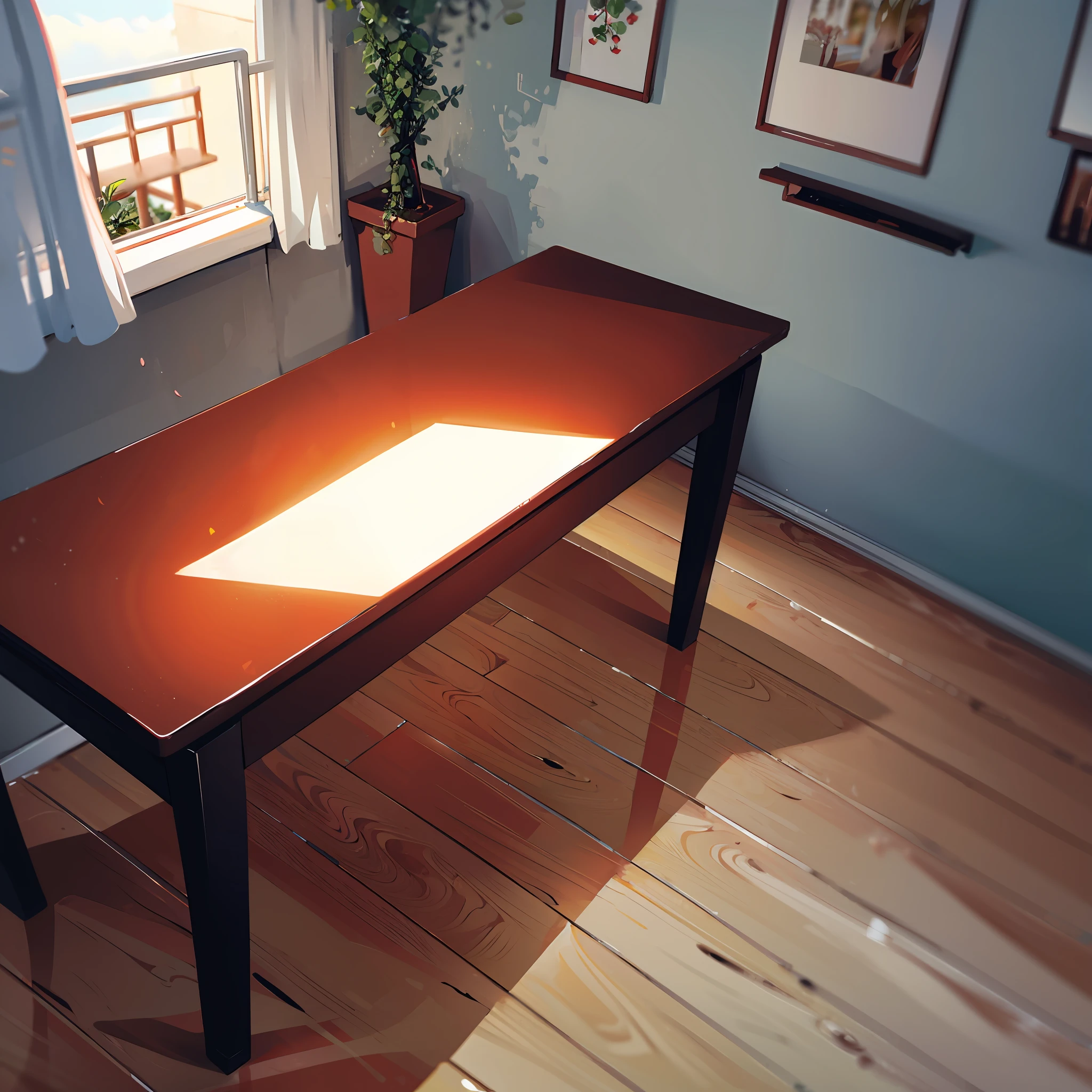 A table 50 cm long and 40 cm wide and 30 cm high --auto