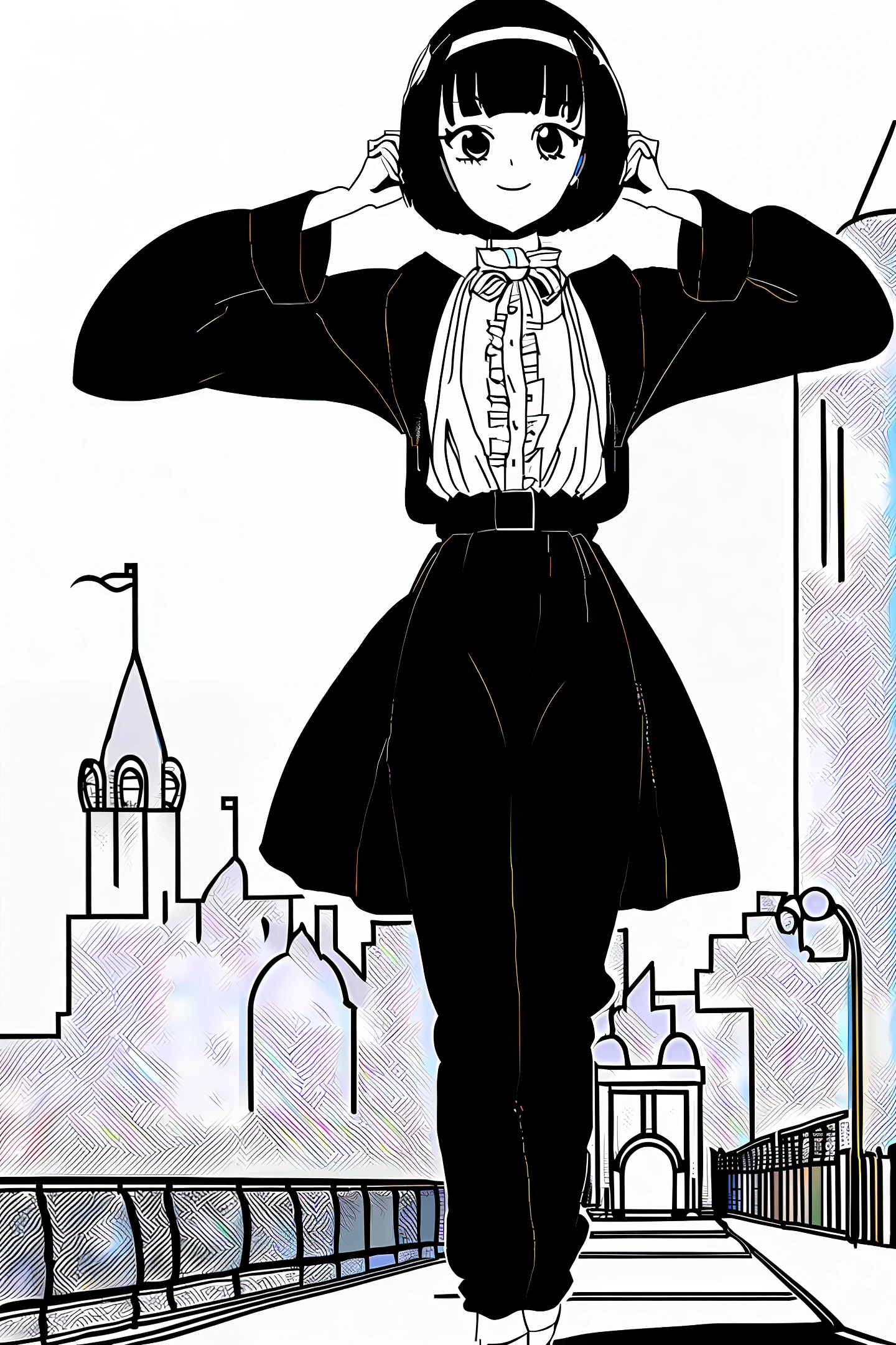 No clothes Masterpiece Short hair Palace background