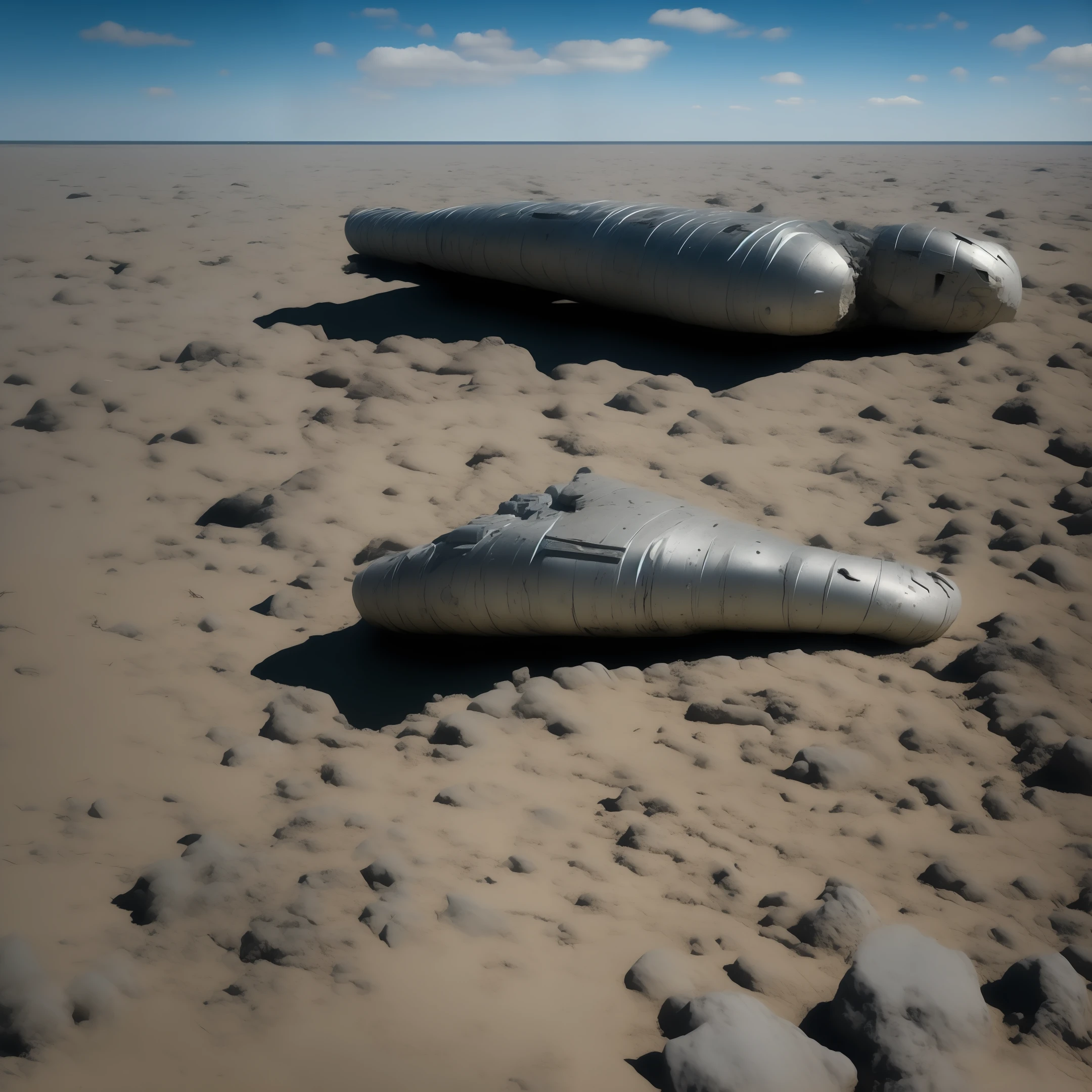 Digga Ultraman Gray seabed Fallen to the ground A beam of light Details Petrified