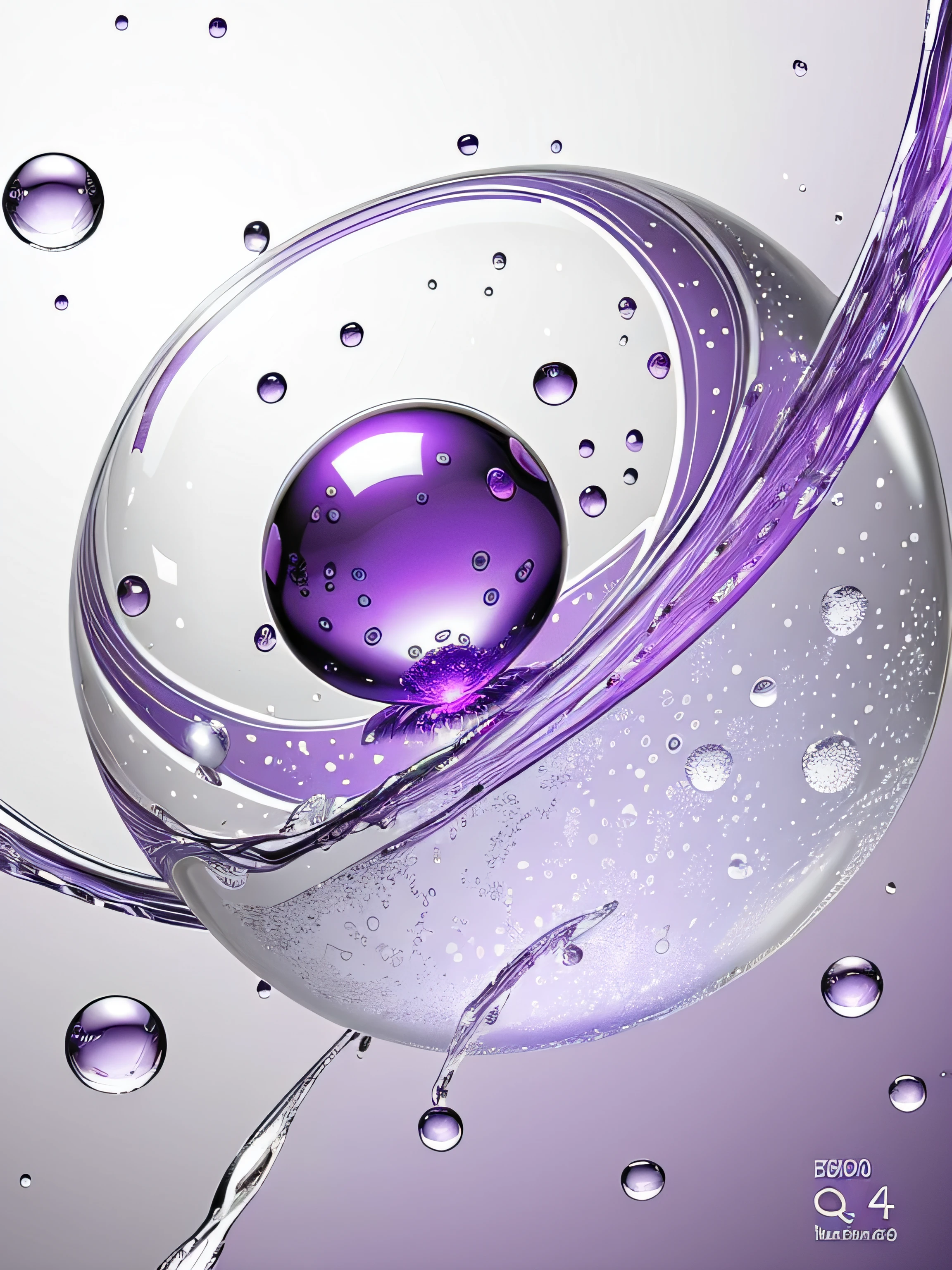 purple Bubbles with waterdroplets in a glass bowl, in the style of glass art, dynamic energy flow, ambient occlusion
luminous spheres, white background, organic formsmuted tones, tinkercore --ar 3:4 --q 5 --s 1000 --iw 2style raw