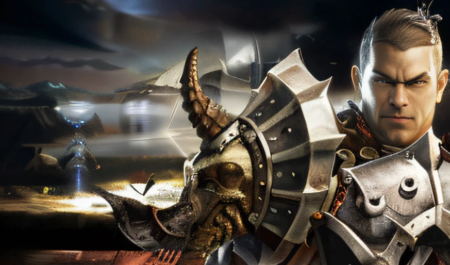 One in armor,Close-up of a man with horned head, minotaur in ancient armor, epic fantasy game art, Elephant armored knight, epic rpg artwork, epic fantasy card game art, Warhammer fantasy art, hyperrealistic d & D fantasy art, Big horn, armored warrior, detailed game art illustration, Heroes of Might & Magic 3, armored warrior