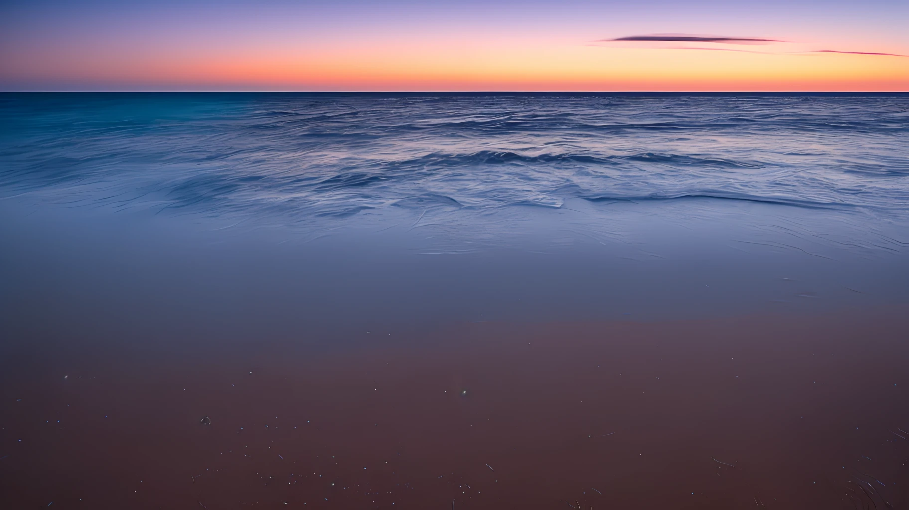 Meteorites streaked across the horizon 16:9,the ocean,tmasterpiece,Orange,Purple 8k waves
