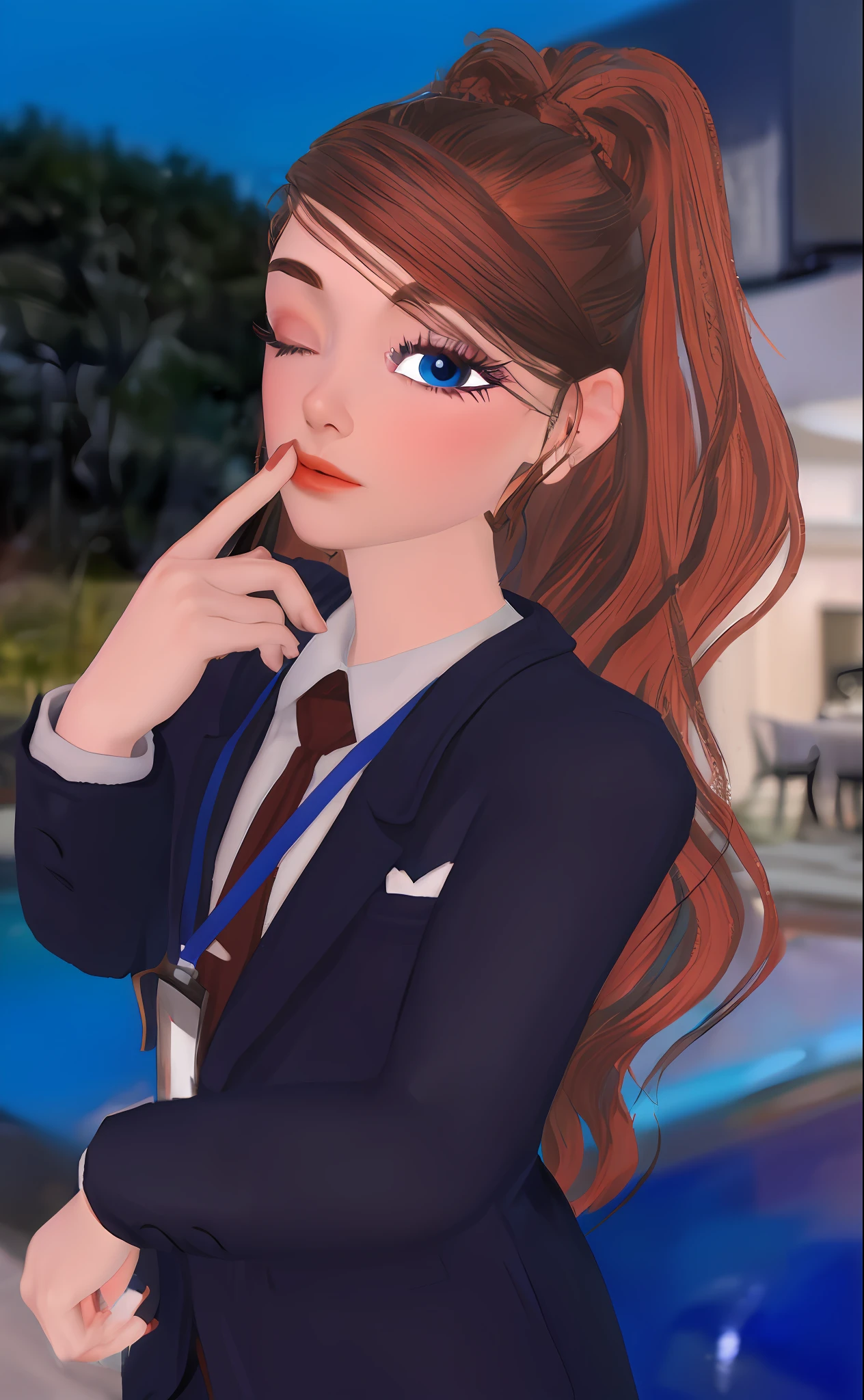 parede pintada de luxo, realista, 1girl, do the same as the attached image looked well detailed, no imperfections, no border; . High resolution, extreme quality, 8k