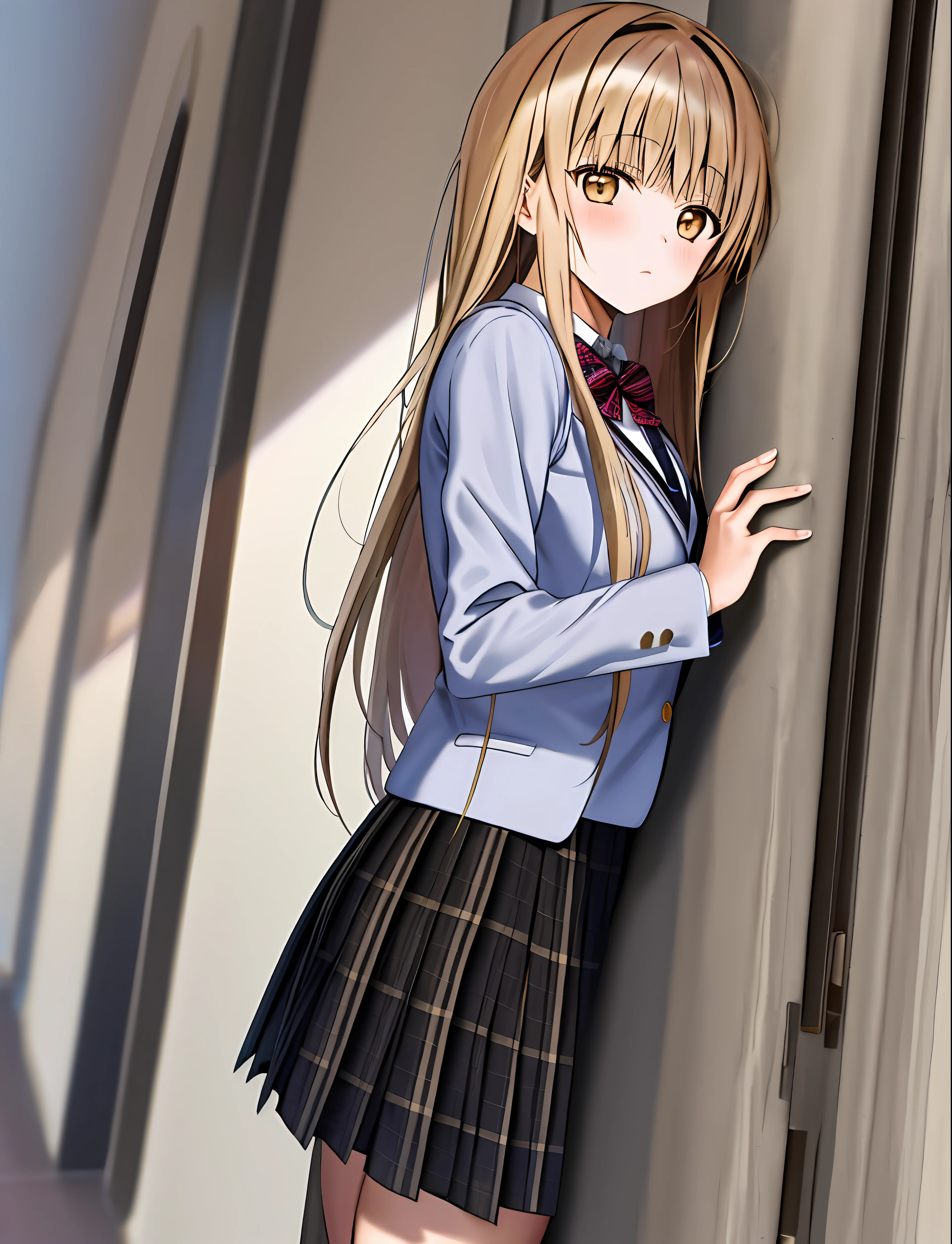 masterpiece, 1girl, Mahiru Shiina, school uniform, aesthetics background