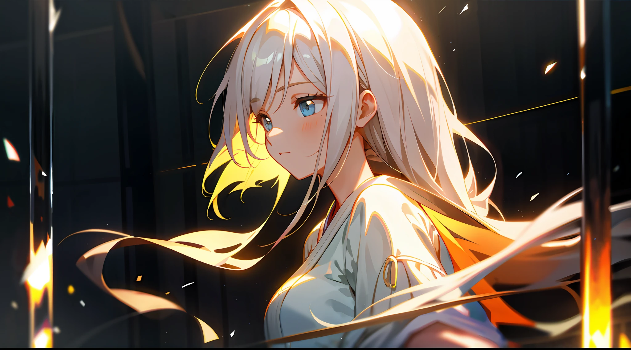 zori,glass,Long-haired girl,Vacated,Light,HD beauty CG