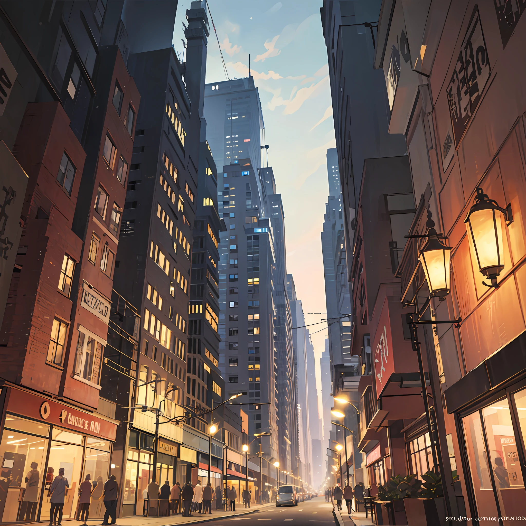 refuge,Warm,Glass scene,full of lights,Beds,furniture,window,the street lights,Planet background,Tall building --auto