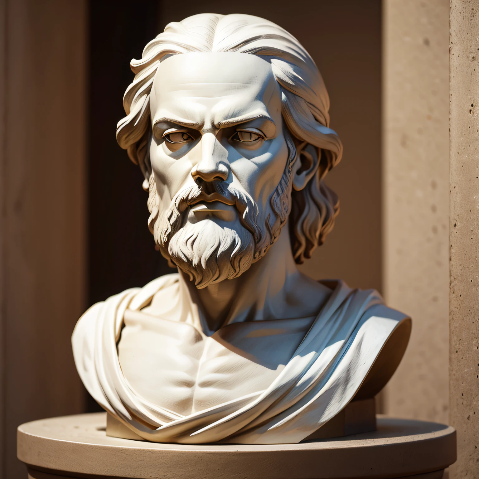 philosopher Socrates photorealistic statue --auto