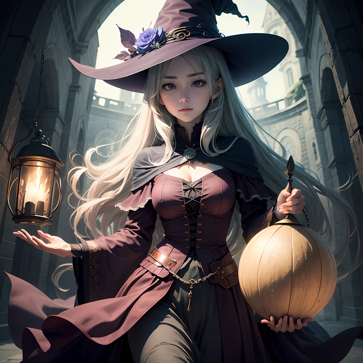 fantagy, the witch、年轻、strong woman、 --auto