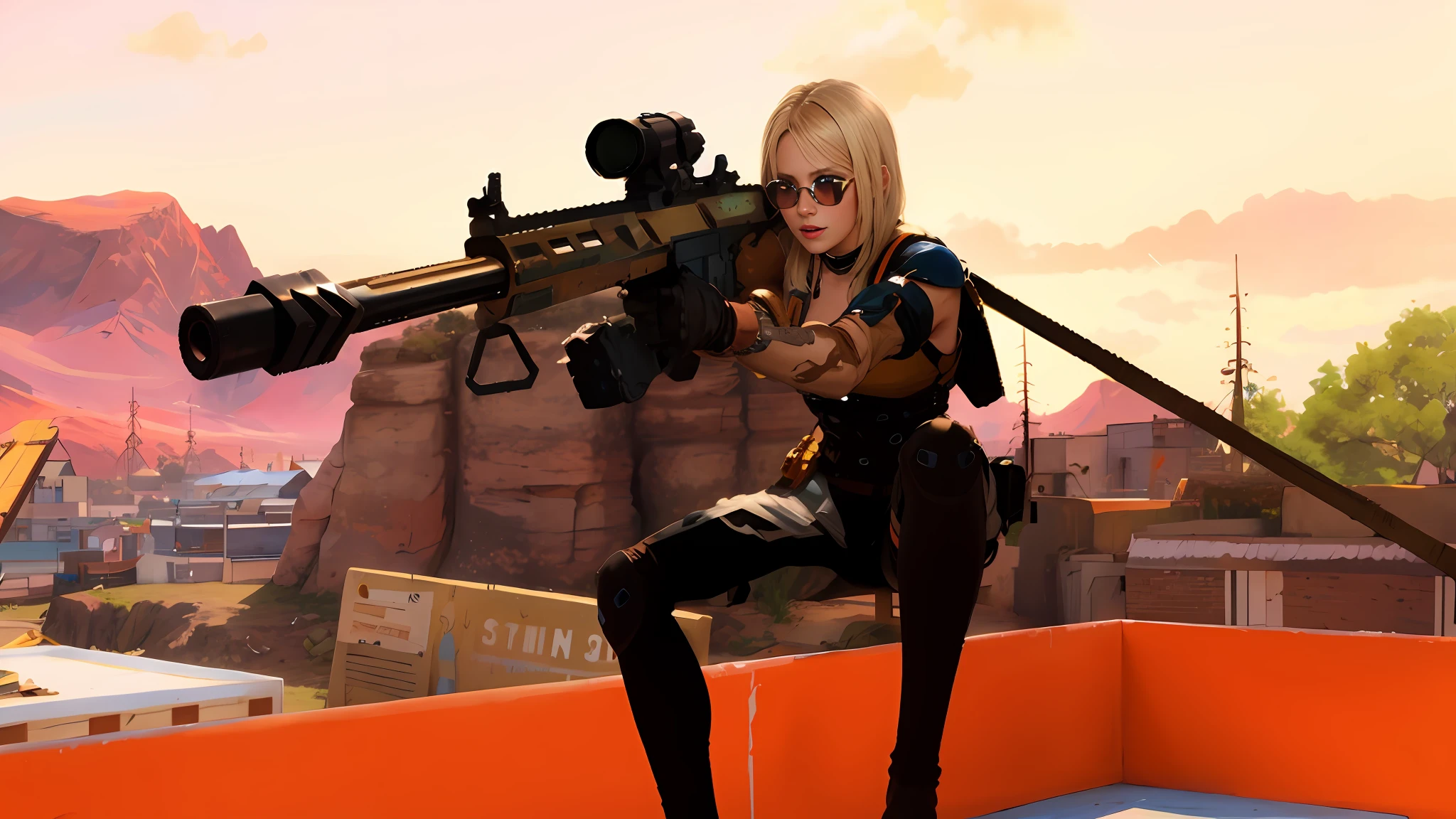 Improve quality and lighting, put on a blue sky