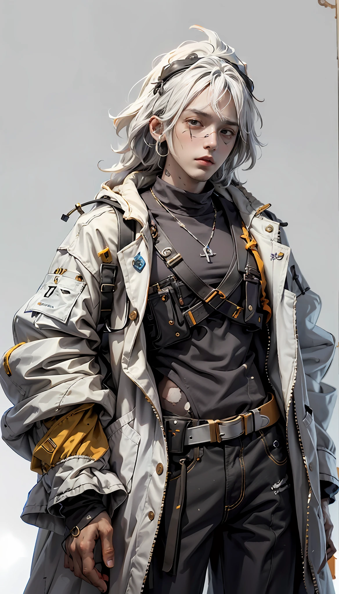 Ideias de personagens para um RPG de zumbi:
2. Brave doctor: a boy in long white clothes, doctor's coat;, with advanced medical skills, able to treat wounds and heal diseases. He is a crucial part of the group's survival.