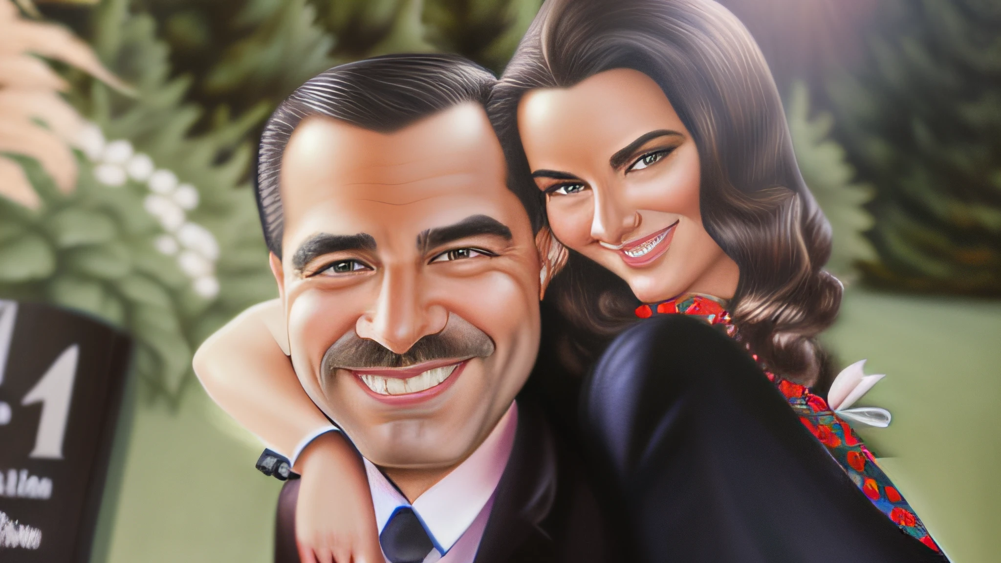 Extremely detailed caricature of perfection.