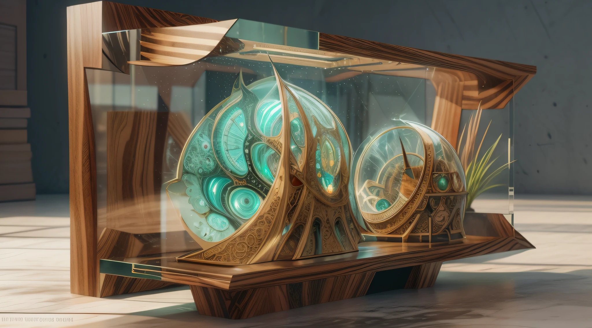 Amazing acrylic display of glass and fractal wood, bolha de ar, concept art illustration, Scifi, Futuristic, ray tracing, 16k, intrincado, foco nítido, hiper detalhado
Preparando