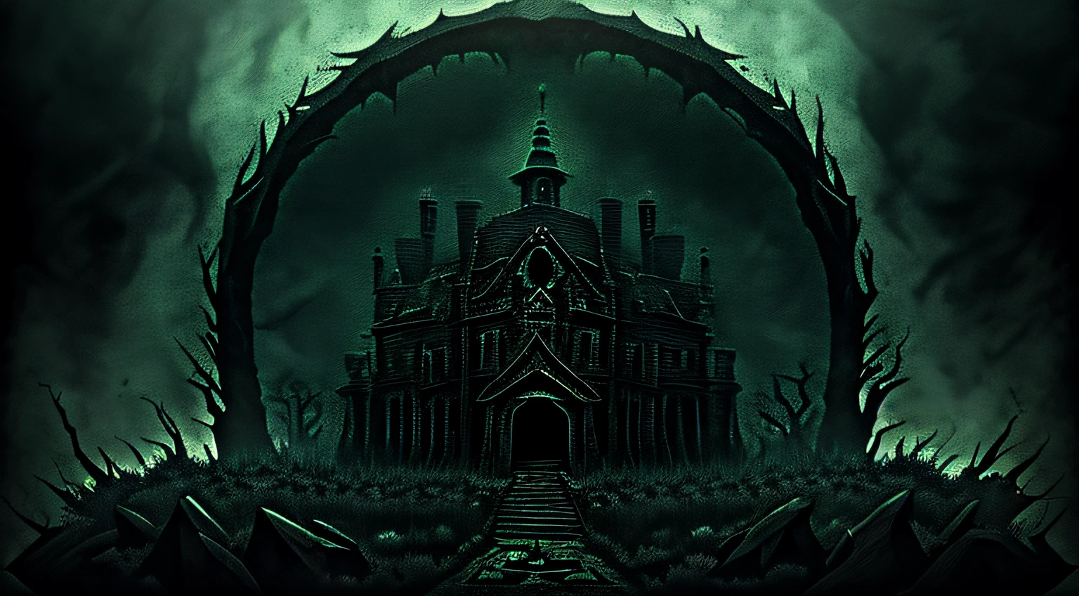 logo for a youtube horror channel with the style of HP Lovecraft, use dark colors, isolated on brackgroung --v 4 --auto