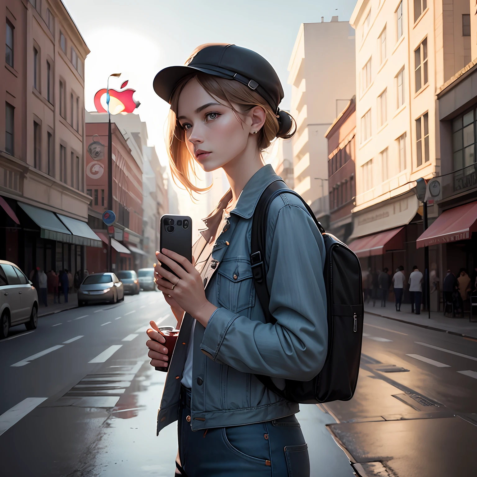 Apple mobile phone advertising image for the next 100 years --auto