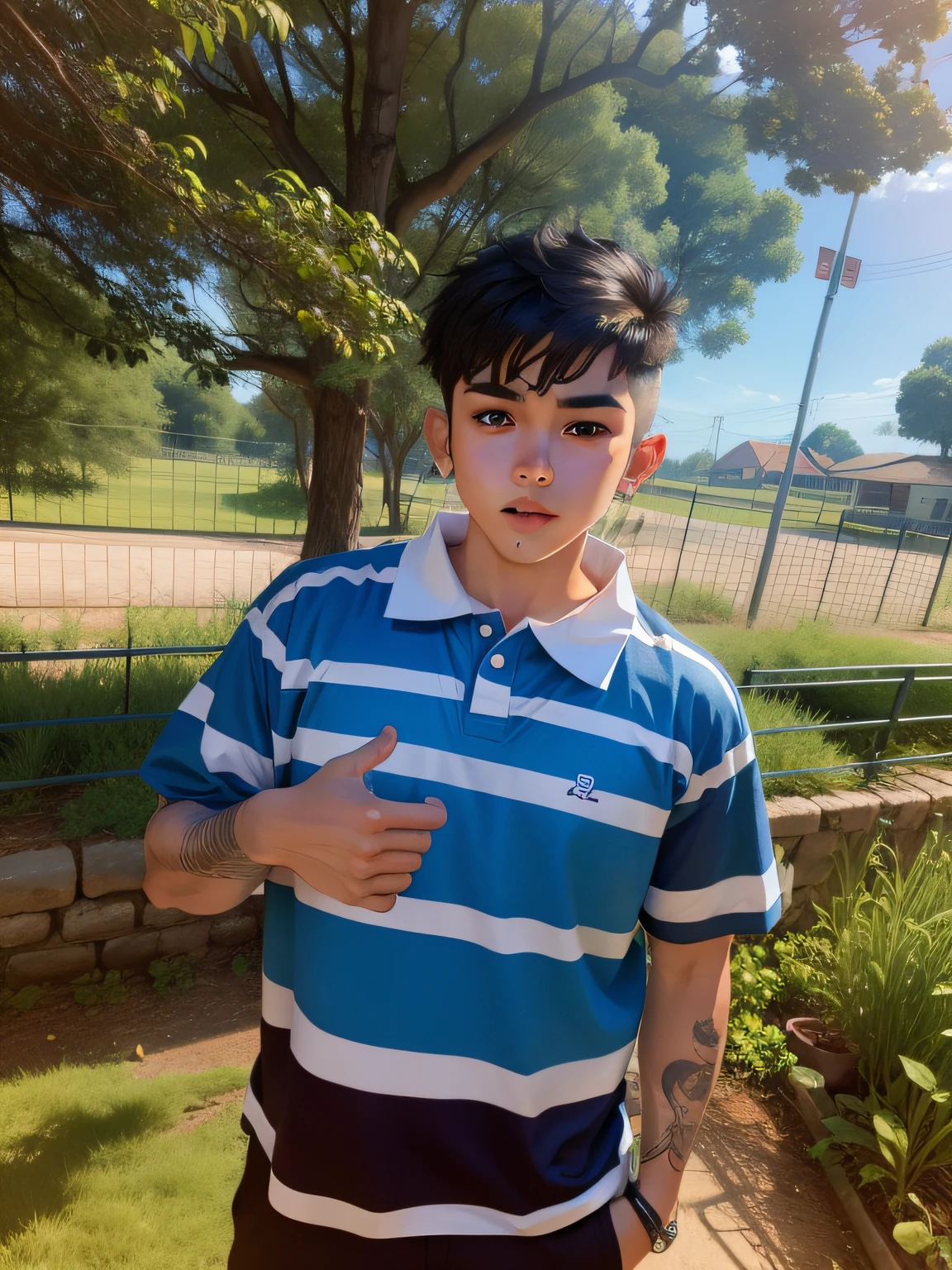 Cartoon style boy --auto