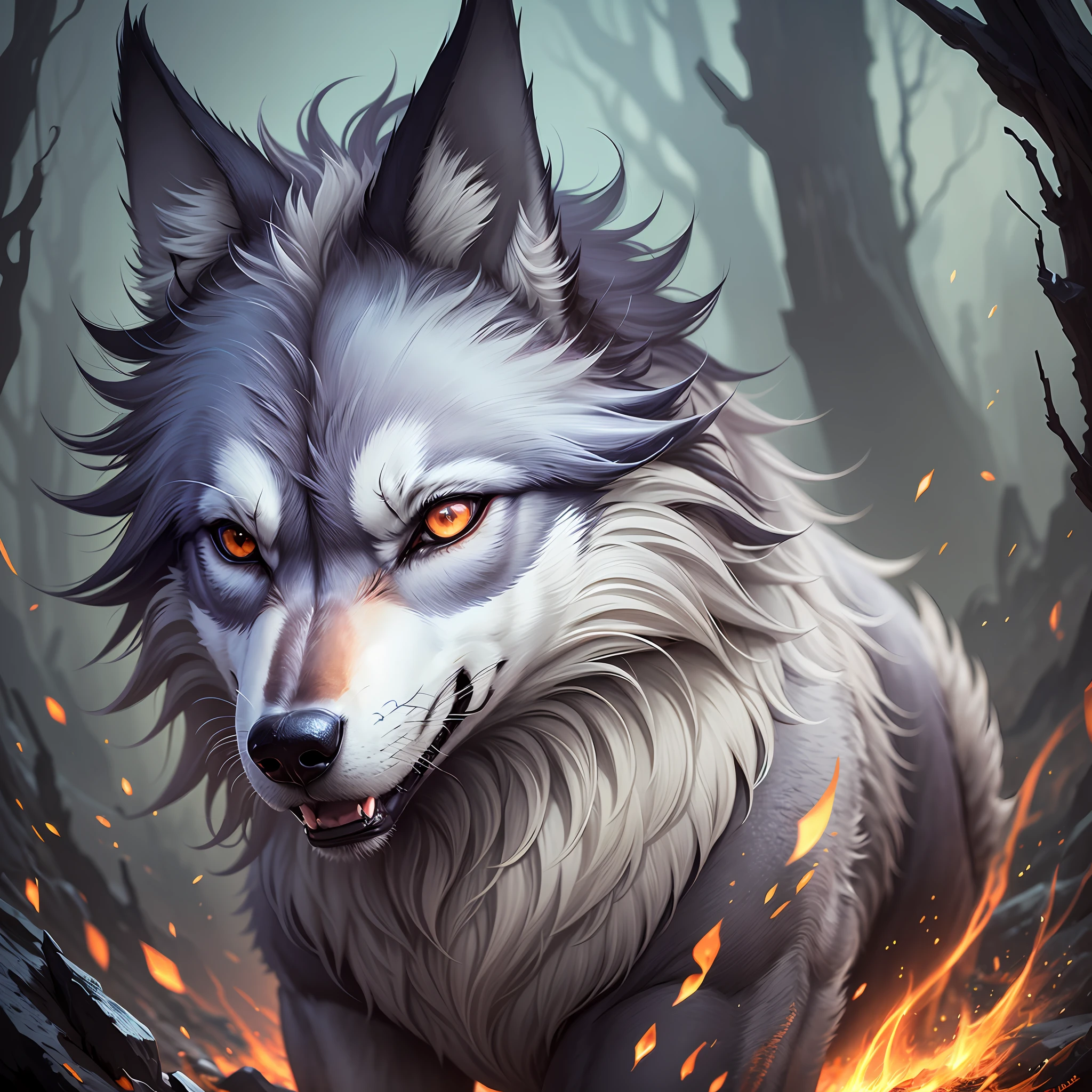 cool wolf wallpaper --auto --s2
