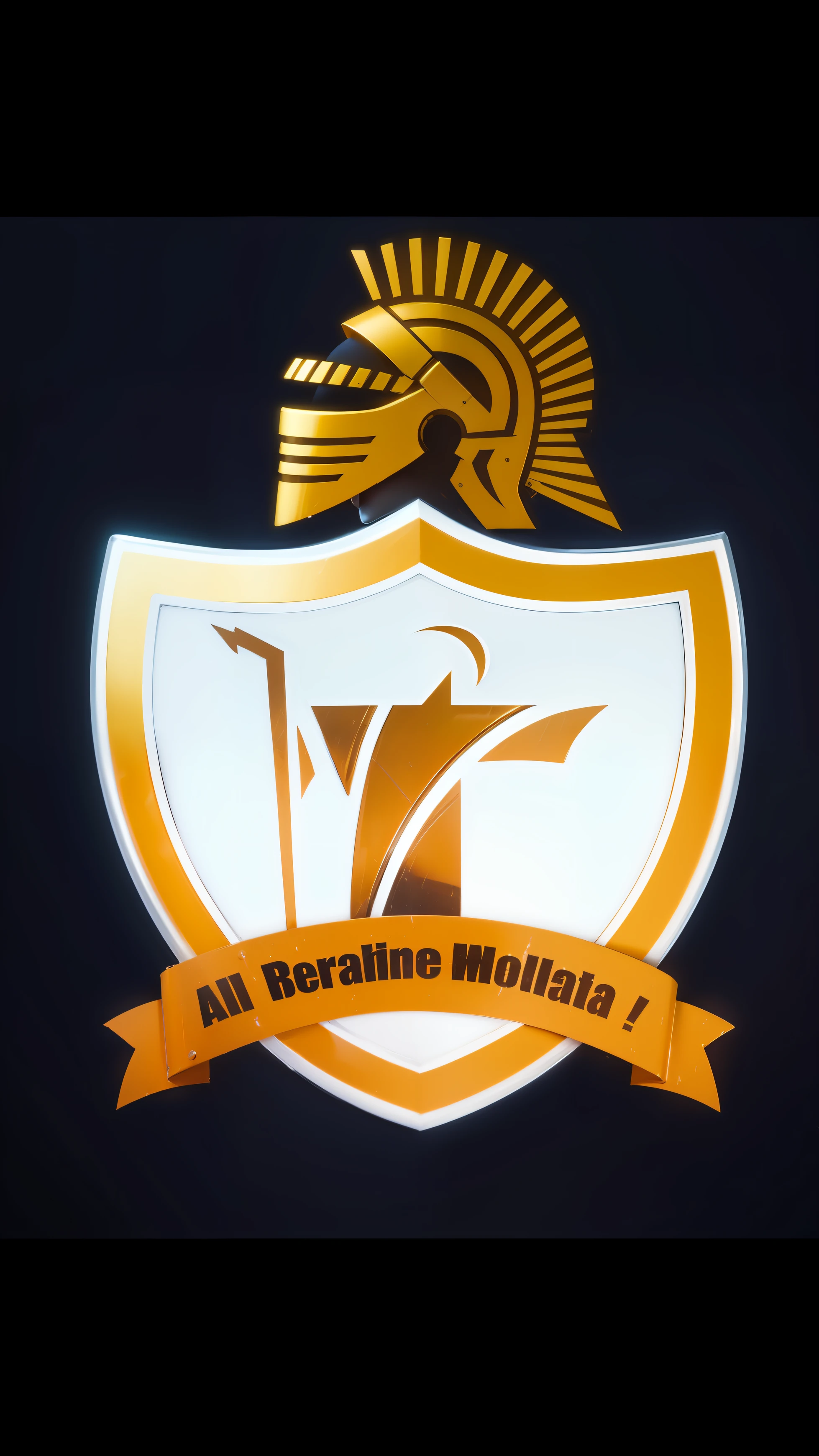 Turn metallic as a shield, realistic and high resolution.