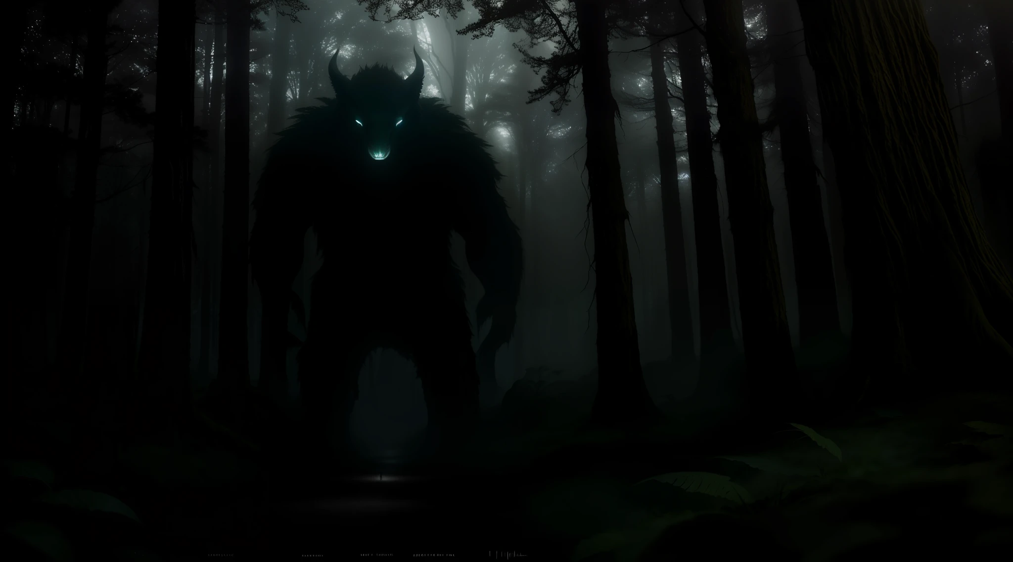 Description: A photorealistic masterpiece reveals a menacing and diminutive creature, thin and small in stature, lurking beneath the moonlit shadows of a moonlit forest. Its eerie presence captivates and terrifies, leaving observers with a sense of eerie wonder.Set amidst a moonlit night, the forest is draped in an eerie mist, shrouding the surroundings in haunting secrecy. Ancient trees stand tall, their towering forms casting elongated shadows across the forest floor.The creature now appears even more diminutive, a haunting silhouette scarcely visible beneath the forest canopy. Its frail frame is concealed among the dense shadows, granting it an air of enigmatic mystique.Embrace photorealism to capture the subtleties of the eerie moment.Dim moonlight lends an otherworldly glow, casting faint highlights on the forest floor and leaving the creature's presence as a haunting whisper.The image exudes an ethereal and suspenseful mood, drawing viewers into the realm of enigmatic secrets.Employ intricate rendering to create a captivating tapestry of shadows and spectral illumination.The artwork leaves an indelible impression of eerie fascination, as if observers have stumbled upon a mysterious being, hidden within the moonlit embrace of the forest's depths.