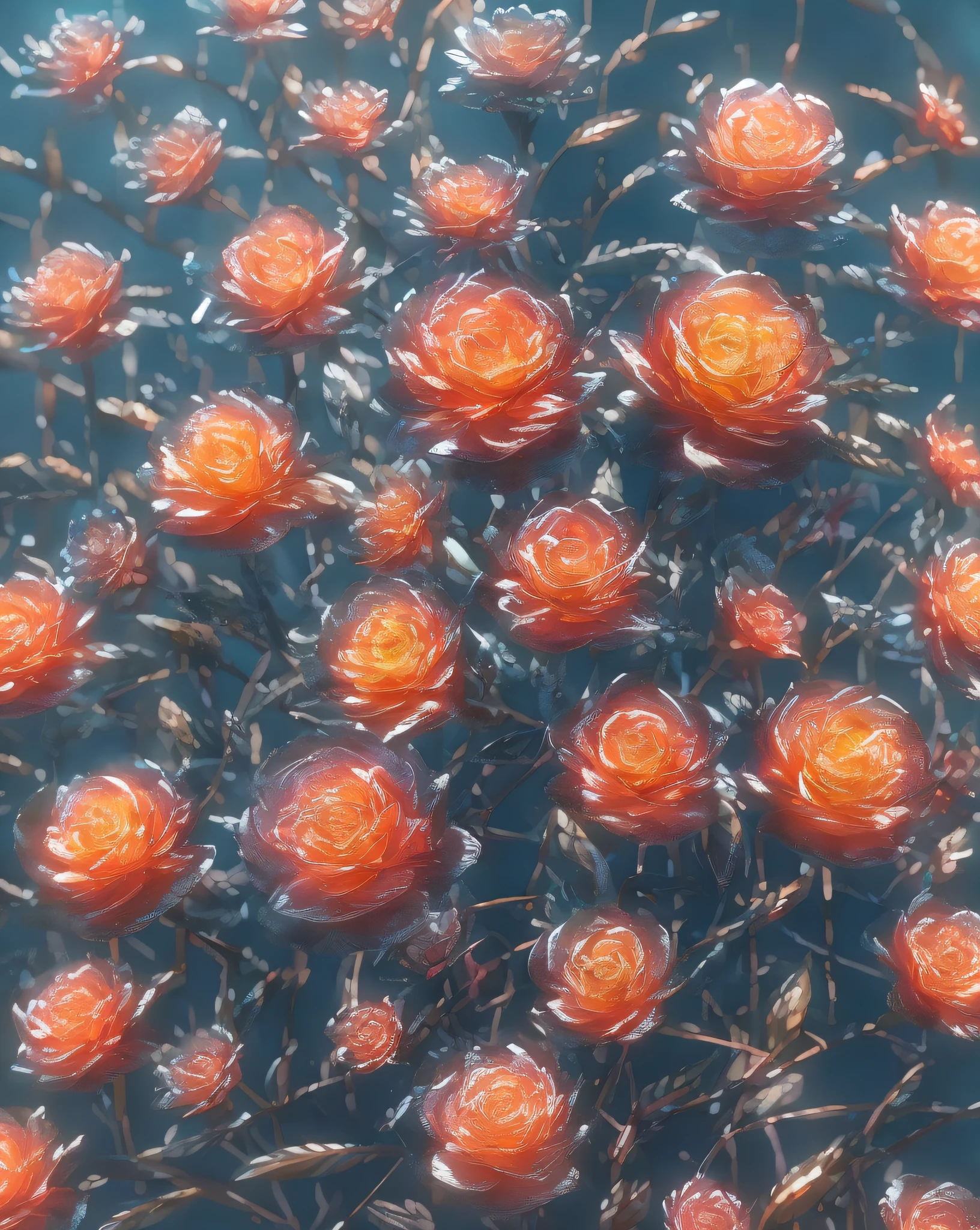 "a large flower in fractal art forming a beautiful design"