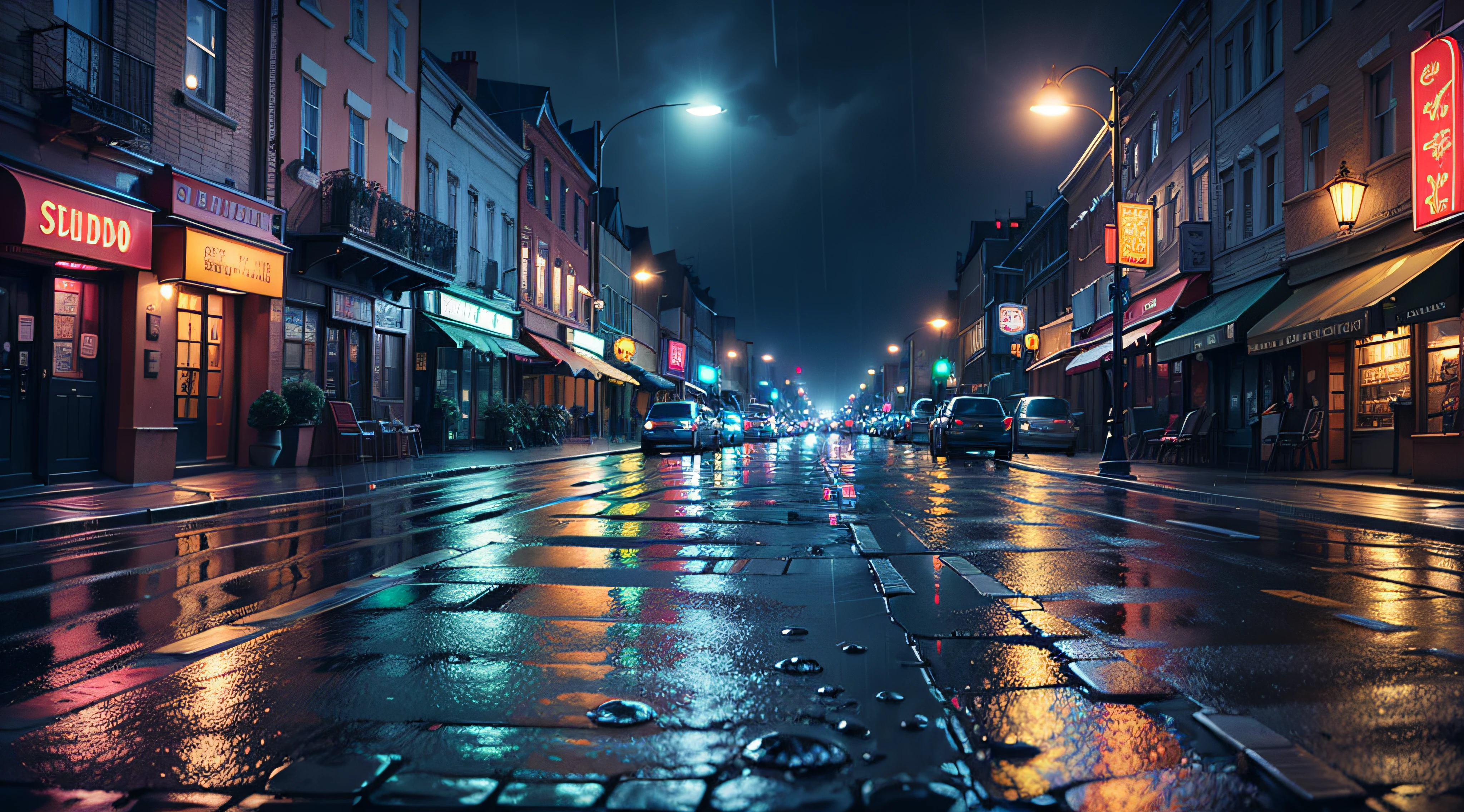 (extremely detailed CG unity 8k wallpaper,masterpiece, best quality, ultra-detailed),(best illumination, best shadow, an extremely delicate and beautiful),floating,

[(1logo), dynamic angle, film camera, (emotions and expressions:1.3),colorful lights,(colors),(theater-like), film reel, popcorn,(studio),short shot,](0.8),

[:(cinema-theater with outdoor seats,city night),Volumetric light,neon lights, cozy atmosphere,(drizzle rain:1.2), wet ground, street lamps, cobbled streets, puddles, dramatic illumination):0.3]