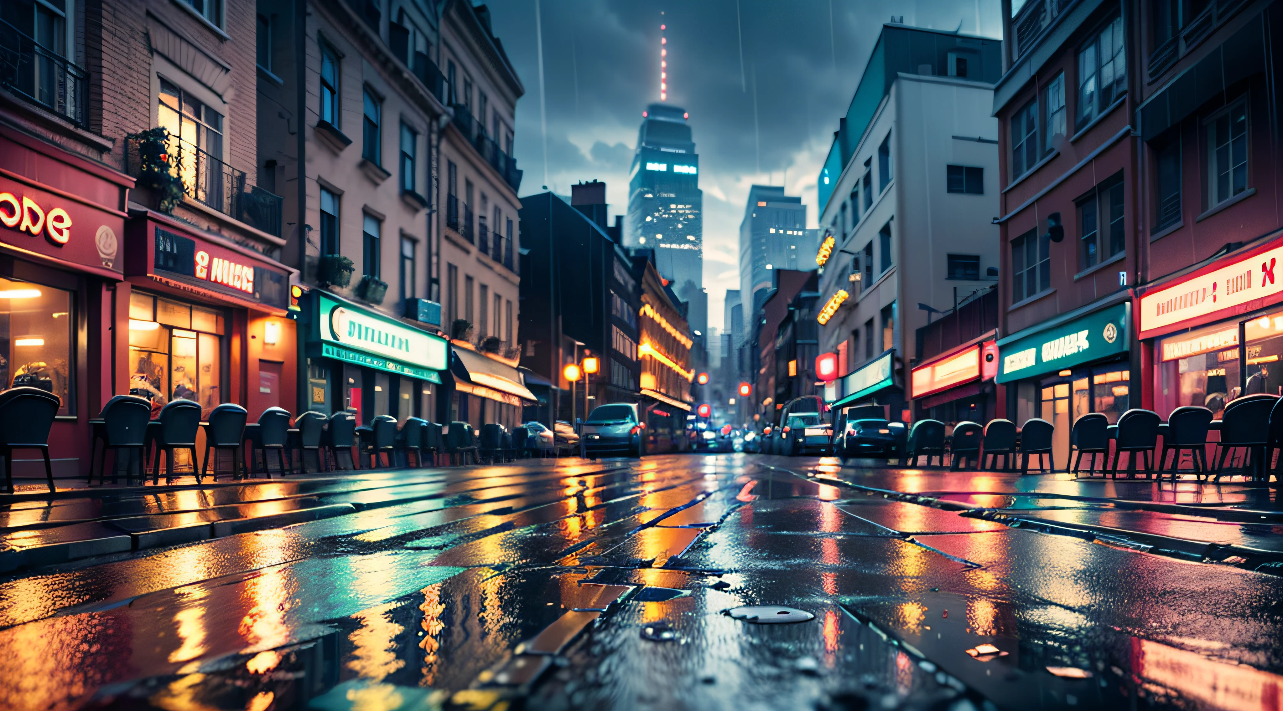 (extremely detailed CG unity 8k wallpaper,masterpiece, best quality, ultra-detailed),(best illumination, best shadow, an extremely delicate and beautiful),floating,

[(1logo), dynamic angle, film camera, (emotions and expressions:1.3),colorful lights,(colors),(theater-like), film reel, popcorn,(studio),short shot,](0.8),

[:(cinema-theater with outdoor seats,city night),Volumetric light,neon lights, cozy atmosphere,(drizzle rain:1.2), wet ground, street lamps, cobbled streets, puddles, dramatic illumination):0.3]