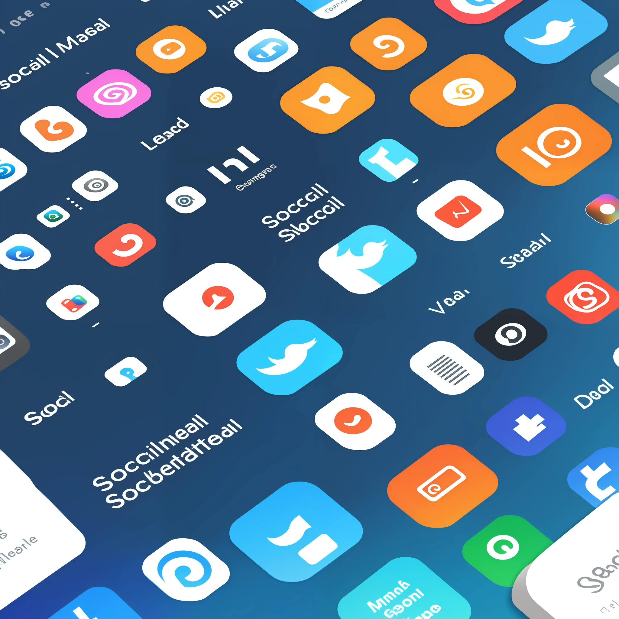Design an image highlighting how a virtual assistant enhances lead generation by leveraging social media platforms