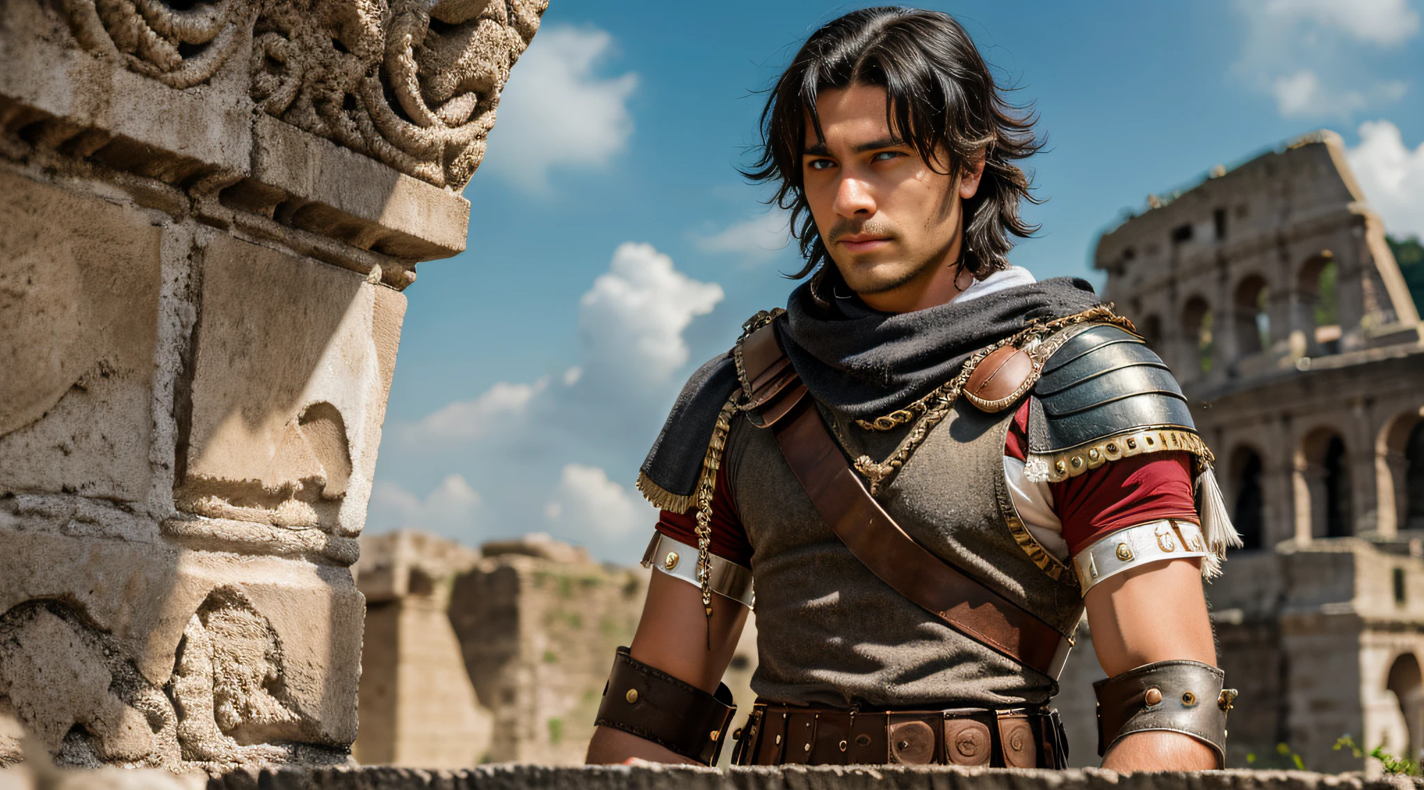 young Roman soldier with a rebellious spirit