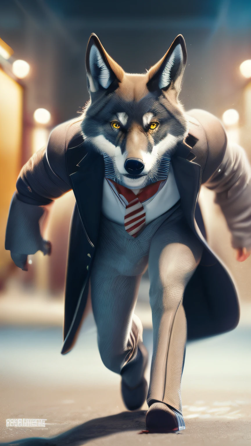 . .Tarantino-style muscular wolf in suit and glasses as Captain America 8k, highes definition, rosto detalhado, rosto detalhado, olhos detalhados, terno detalhado, estilo Marvel e DC, hiper-realista, + Cinematic Still Shot + dynamic compositing, incrivelmente detalhado, agudeza, detalhes + detalhes soberbos + noite com luz + perfeccionismo + Realismo premiado ((soft-lighting))