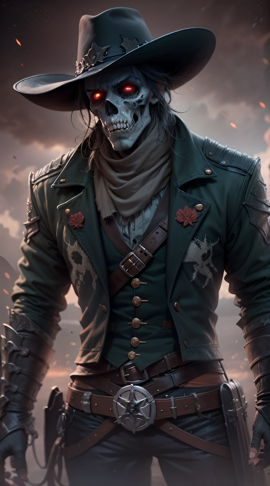 undead cowboy dark sky