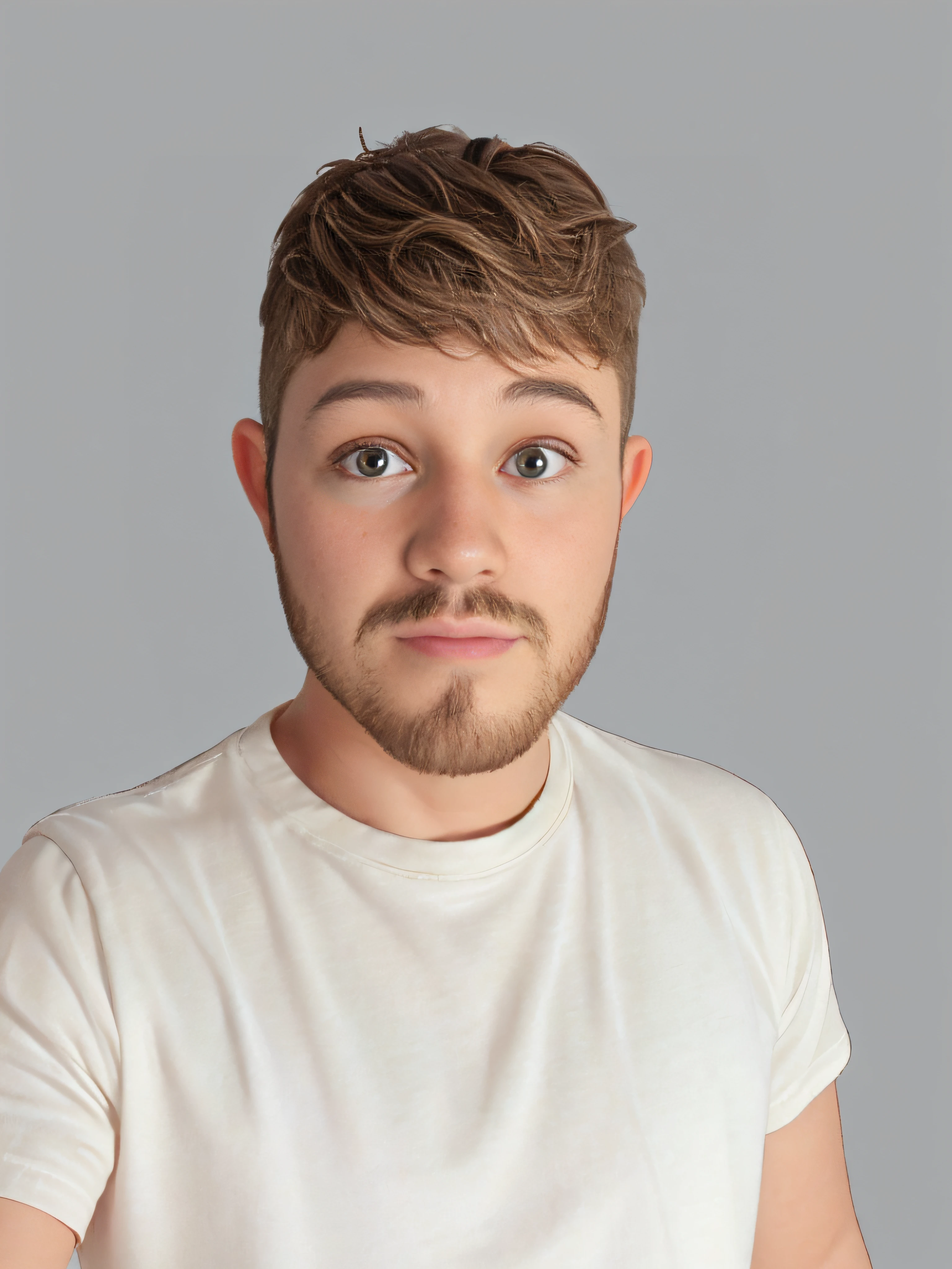 "Detaillierte Augen im Pixar-Stil, strahlende braune Augen, Blick nach vorn,".