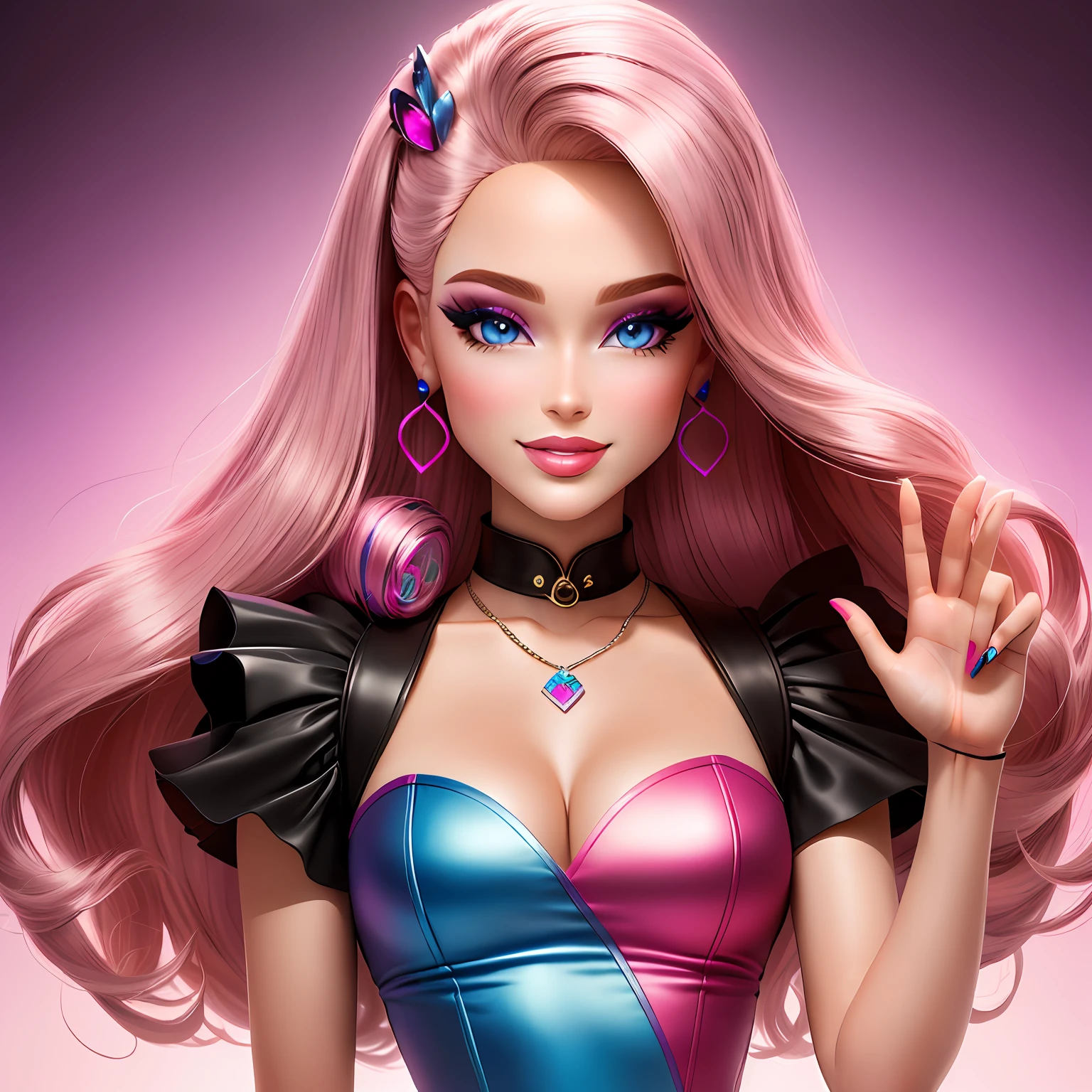 Trans pride Barbie