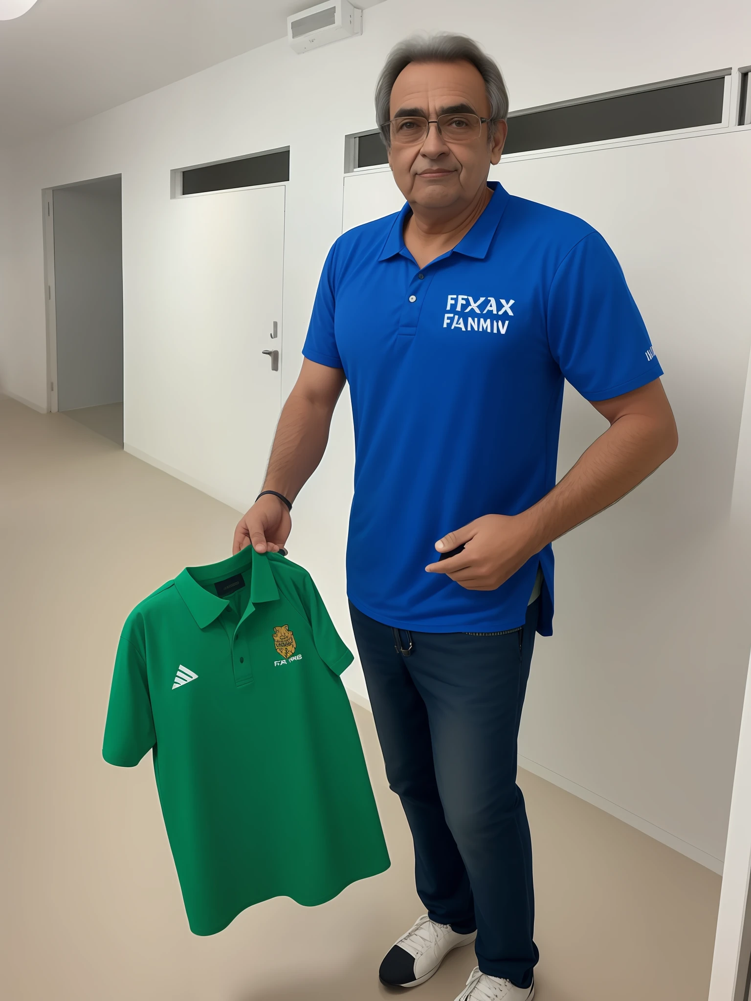 Paulo muzy vestido de faxineira limpando a casa