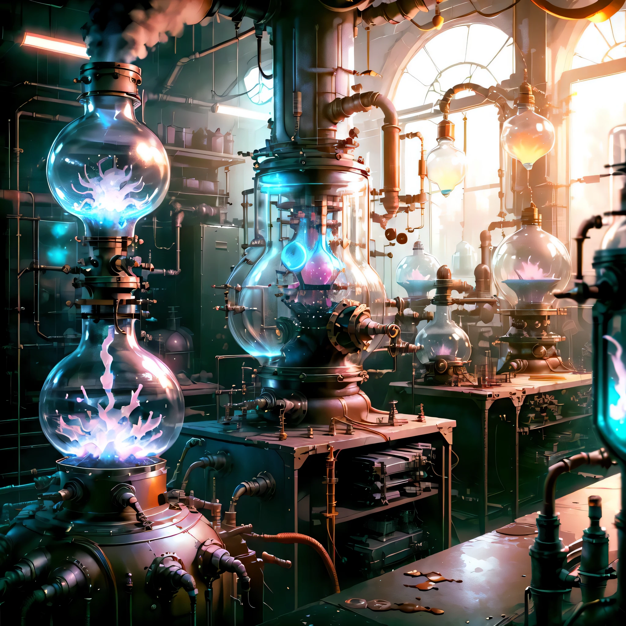 ValvePunkAI laboratory, cluttered