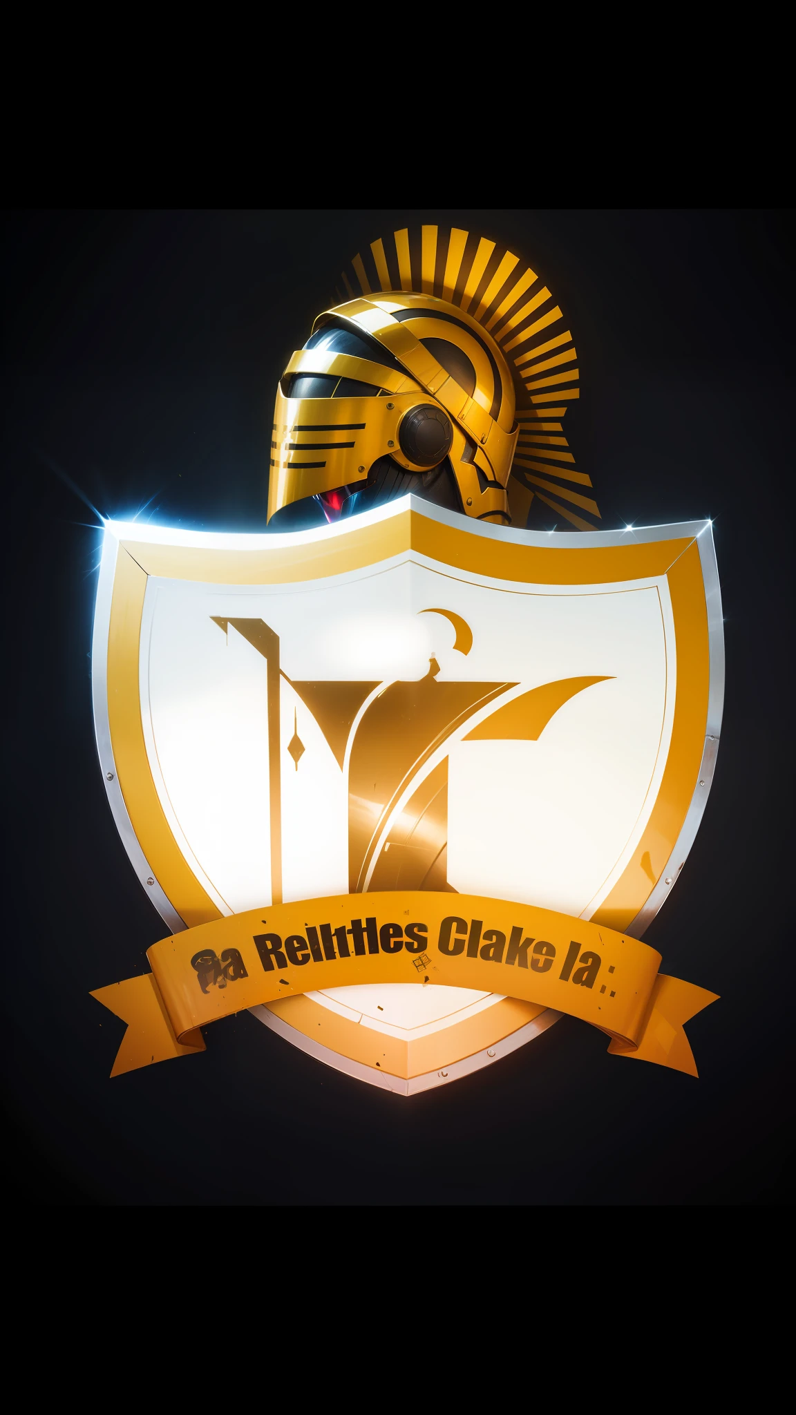 Become metallic as a shield, realistic and high resolution.apagar letras