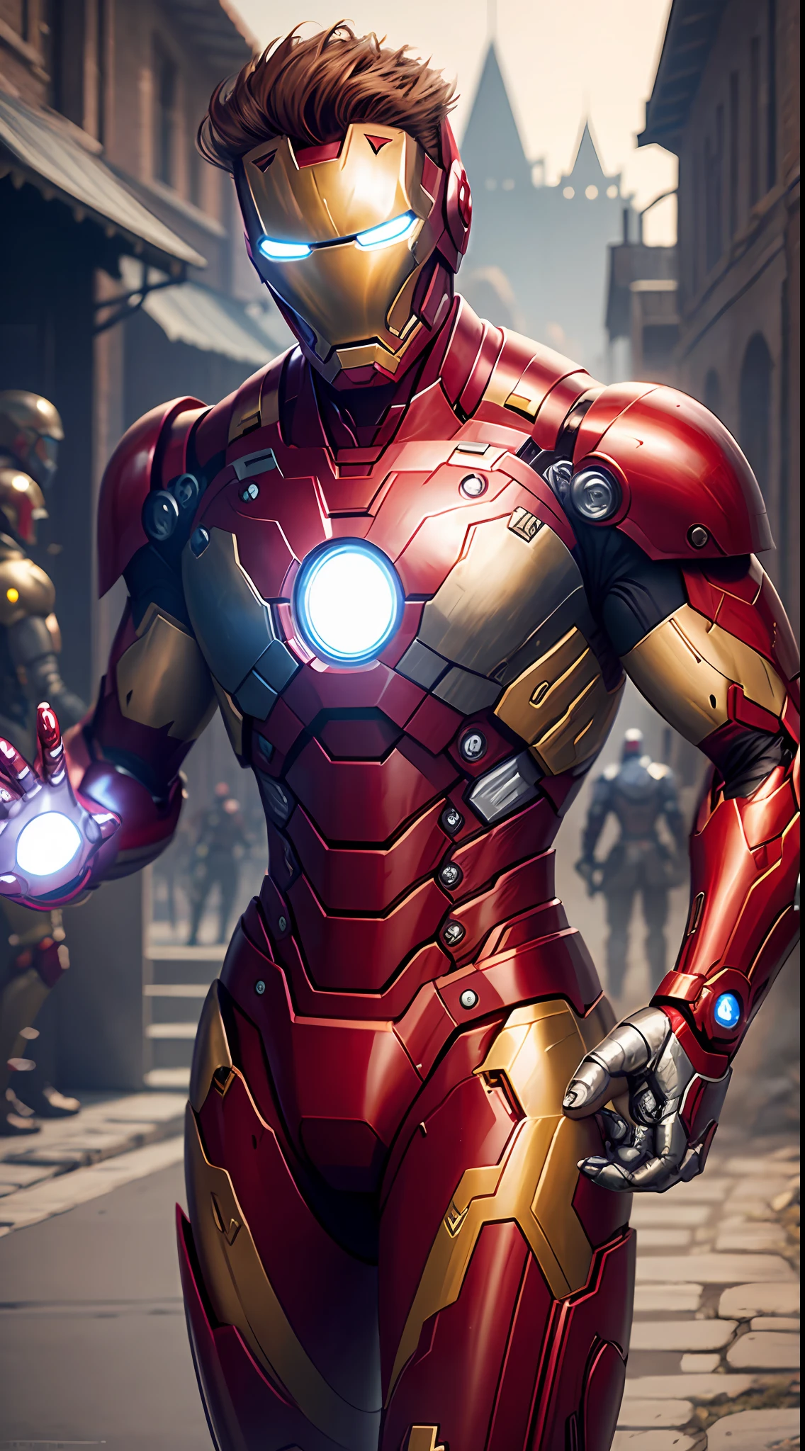 Iron Man. Metallic.Battle. Middle Ages. Gentlemen. Infantry. --auto