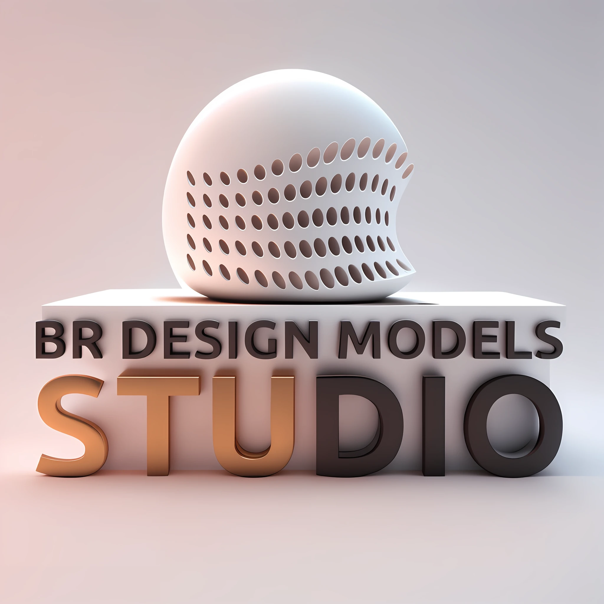 obra-prima, qualidade superior, melhor qualidade, arte oficial), extremamente detalhado, (arte fractal em cristiais),, mais detalhado, (fundo abstrato: 1.5), profundidade 3D , 3D illusion, 8K, art 3D, vista isometrico , fundo fora de foco, um close up de um logotipo com uma imagem em preto e branco, Modeling Studio, Design Studio, Modelos 3D, Modelos 3D, Studio 3D max, Studio 3D Max, bigstudiovfx, design do modelo, Modelo feminino, B3D, modelagem, studio quality, center model buildings, modelo digital, studio, Logotipo 3D, Modelagem 3D
