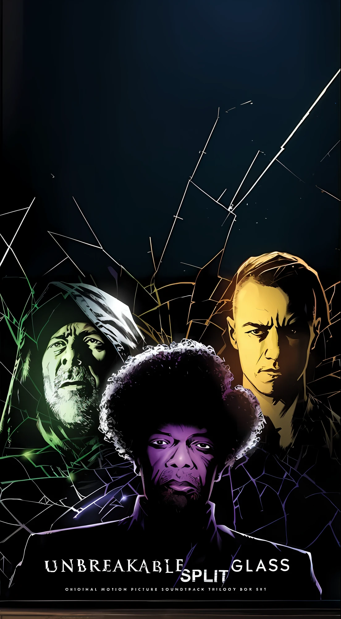 um close up de um cartaz de um homem com barba, vidro quebrado, cracking glass through reality, vidro rachado, Glass, glass shattering, shattered glass, espelho rachado, seen through broken glass, broken glasses, vitrais quebrados, tampa de vidro, vivid broken glass, vidros quebrados, Awesome, one million broken glass shards