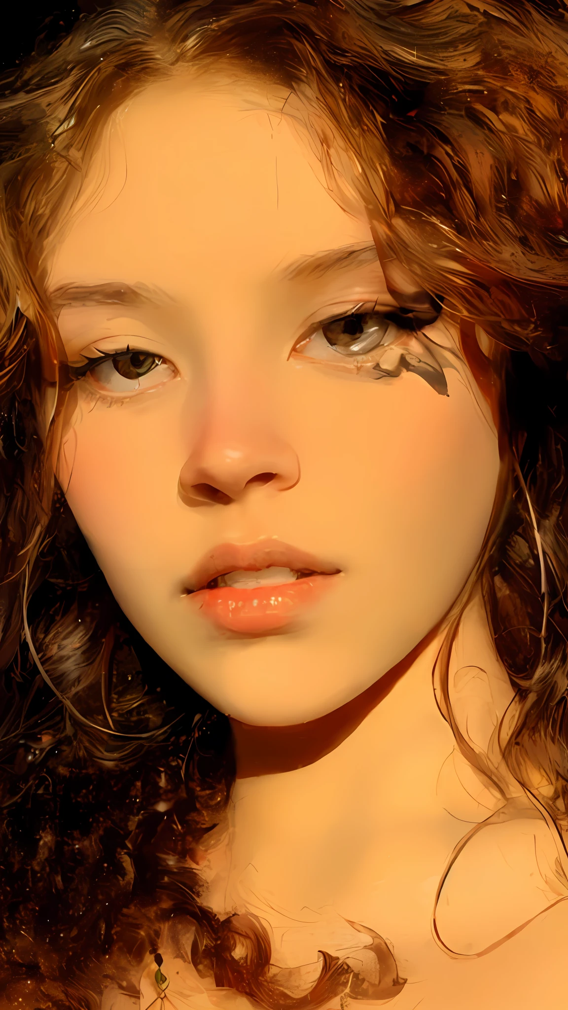 Deusa Celestial, flutuante, Nuvens rosa-brancas, galaxias, Nebulosas,Integre com a nuvem,branco quente,foto retrato,pastel background,