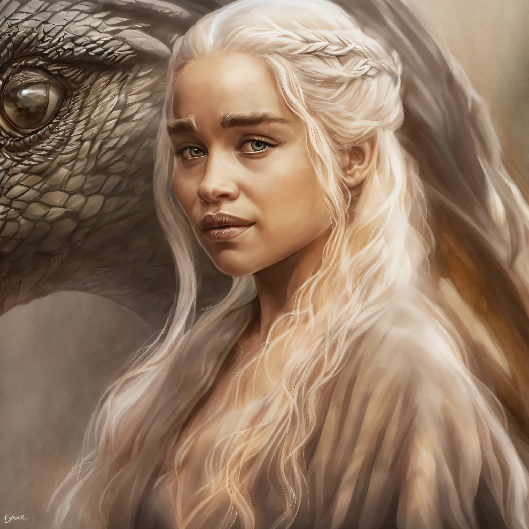 (Daenerys Targaryen with Emilia Clarke's face)