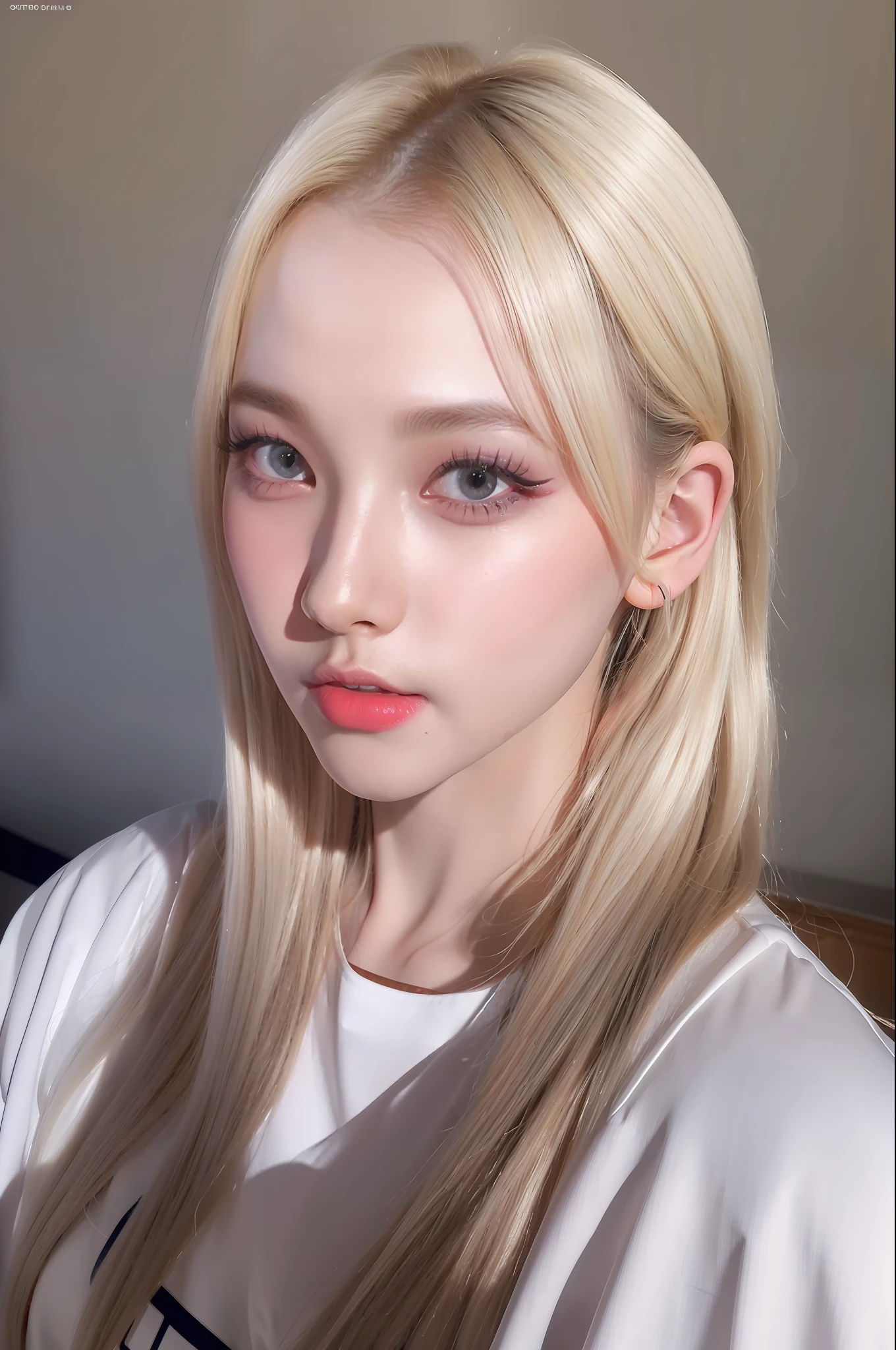 (8k, 4k, best quality, highres, ultra high res:1.1), (masterpiece, realistic, photo-realistic:1.1), 1boy, face, close-up, twintails, blonde hair, black eyes, red lips, (looking at viewer:2), absurdly long hair, long eyelashes, eyeshadow, small face, big eyes,
bare shoulders,
high contrast,