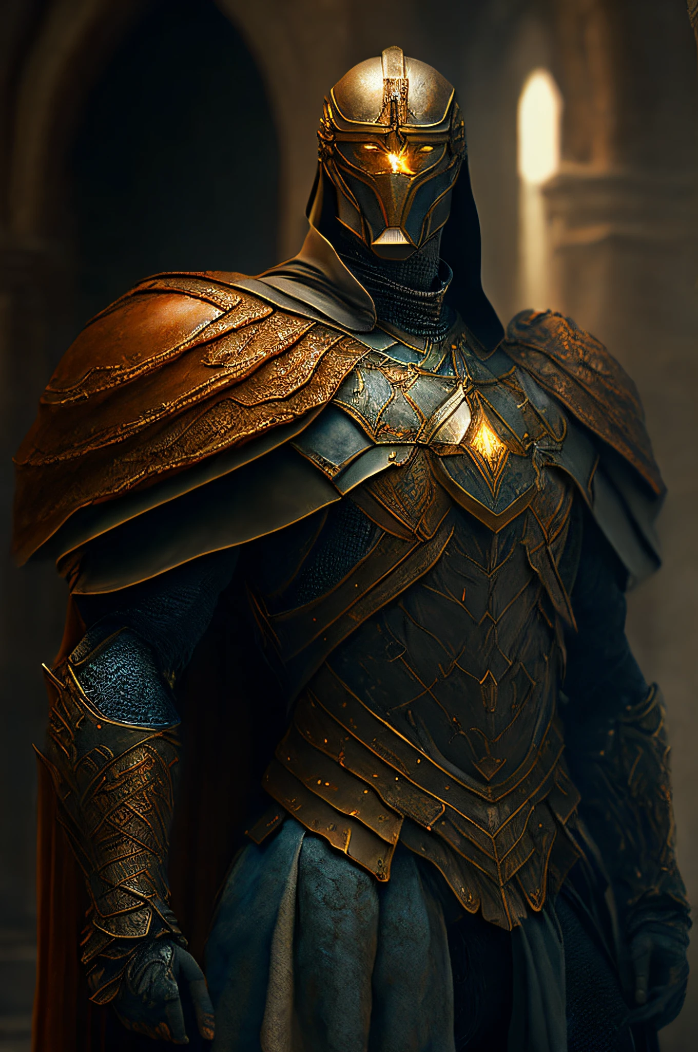 homem forte careca sem cabelos, armadura cinza detalhada, cinemactic, detalhes finos, (Ambient lighting 1.3) (Art Station 1.2) (realismo 1.2) cores vibrantes, no estilo medieval, ( medieval 1.5) modo deus, (Mood Lighting 1.3) ( Art Station 1.5)