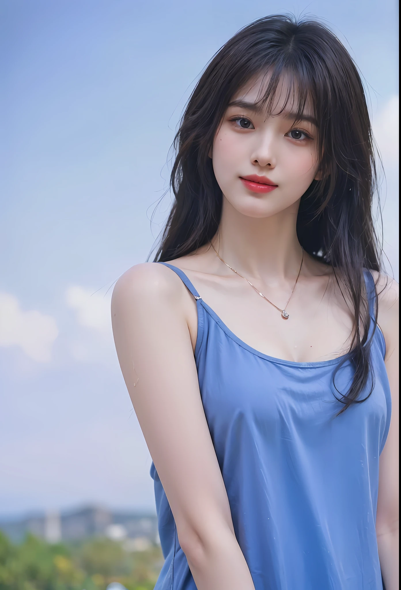 (Highly detailed CG unity 8k wallpaper), (巨作), (Best quality), (Super detail), (best illustration), (Best shadow), (Photorealistic:1.1),(PureErosFace_V1:0.5),(Taiwanese cute girl),(Taiwanese Sexy Woman),,Real human skin, Lens flare, Shade, Backlight,Lotus pond，Under the lotus，Under the lotus leaves，(Depth of field),(Natural light), filmgrain,((A girl with))),hyper HD,(Detailed eyes:1.4),Brown eyes, Seductive smile,kawaii,(solofocus),(Black hair),((Princess Cut Long Hair, Low Braided Ponytail))(Chinese hair accessories)))(See-Through Grey Hansou),(See-Through Gray Chinese Tan Costume Cloak)))((( Huge and drooping breasts)), (((Cowboy shot)), (Close-up) Blurred background, 18 years old, (((Solo)), (Shiny skin), cutea, wearing a diamond necklace, (watch audience), (Look at the front), (smile512:0.1), (Night), (Big)), (nomake-up), , (Wet), (full of sweat), ssmile, (squinting: 0.5), (Pubic Area Showing), ((Small areolas)),